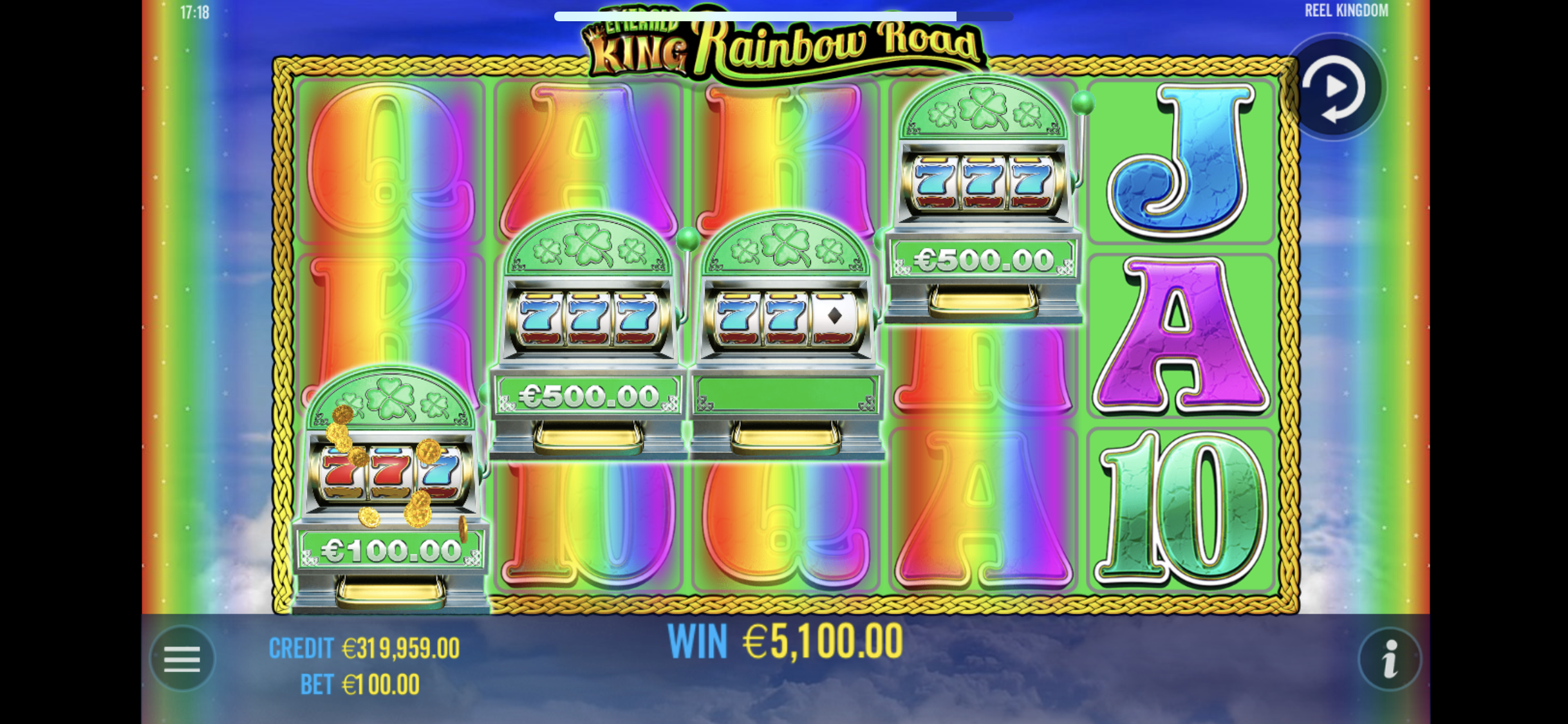 Emerald King Rainbow Road - Big win 1