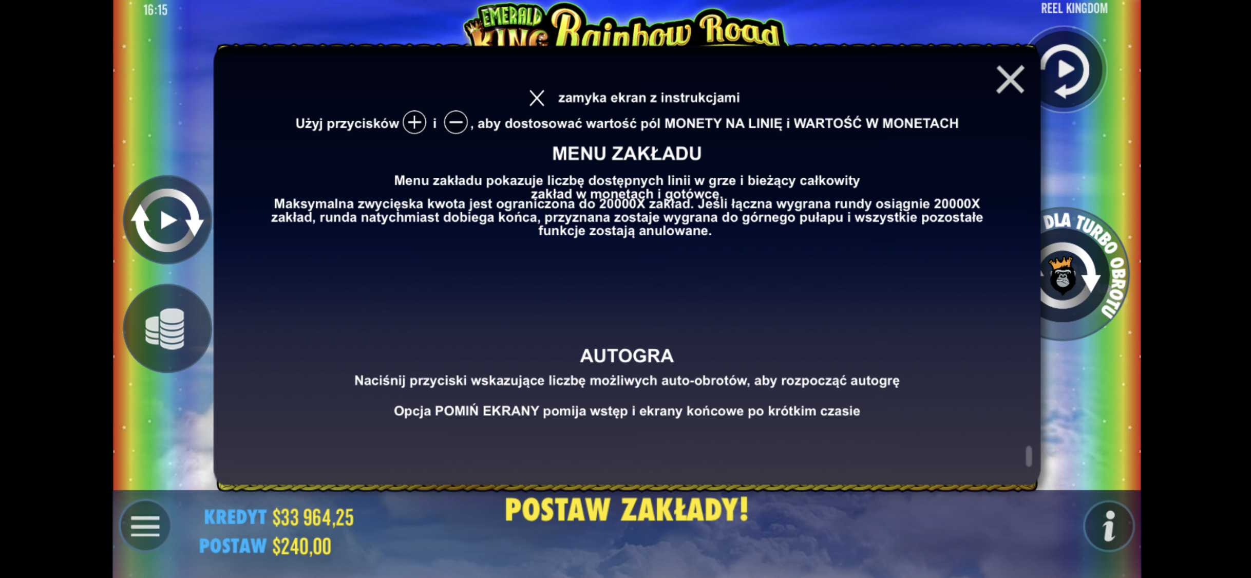 Emerald King Rainbow Road - Game rules 3