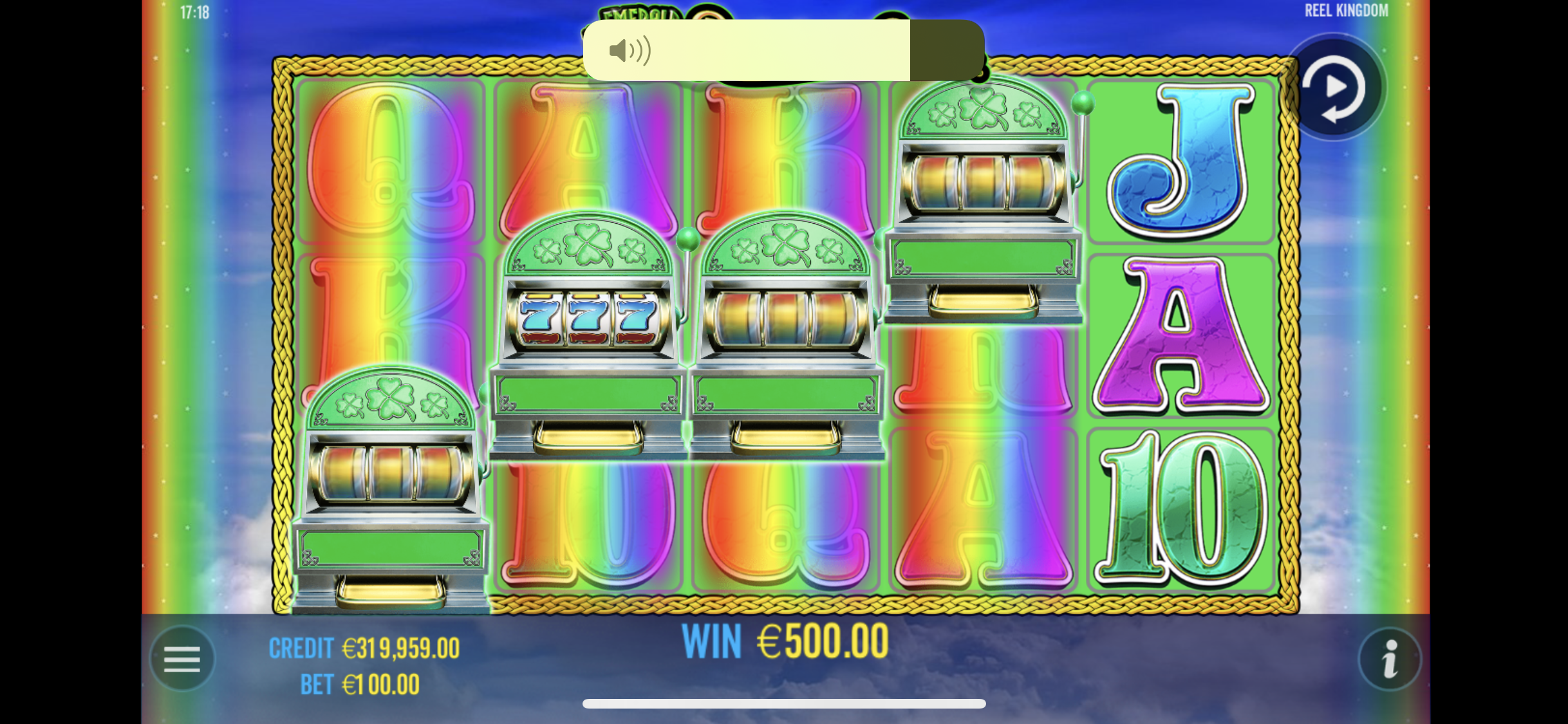 Emerald King Rainbow Road - Big win 3
