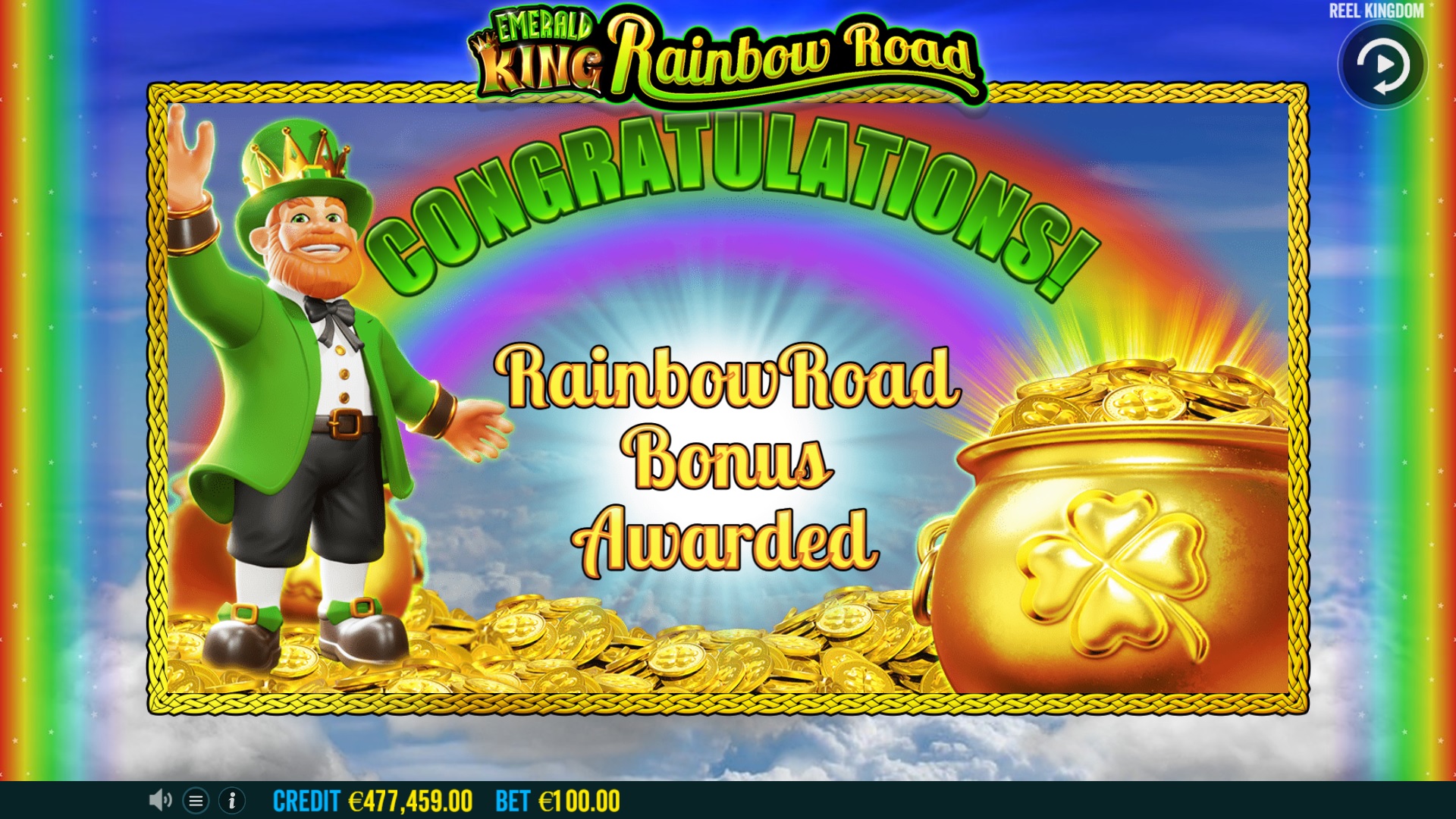 Emerald King Rainbow Road - Free spins 3