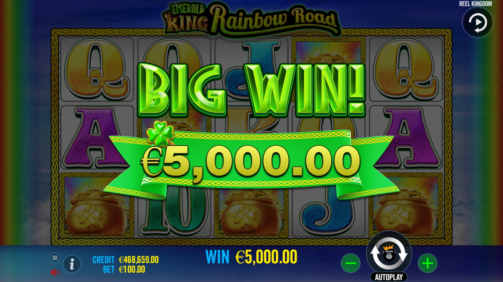 Emerald King Rainbow Road - Big win 7