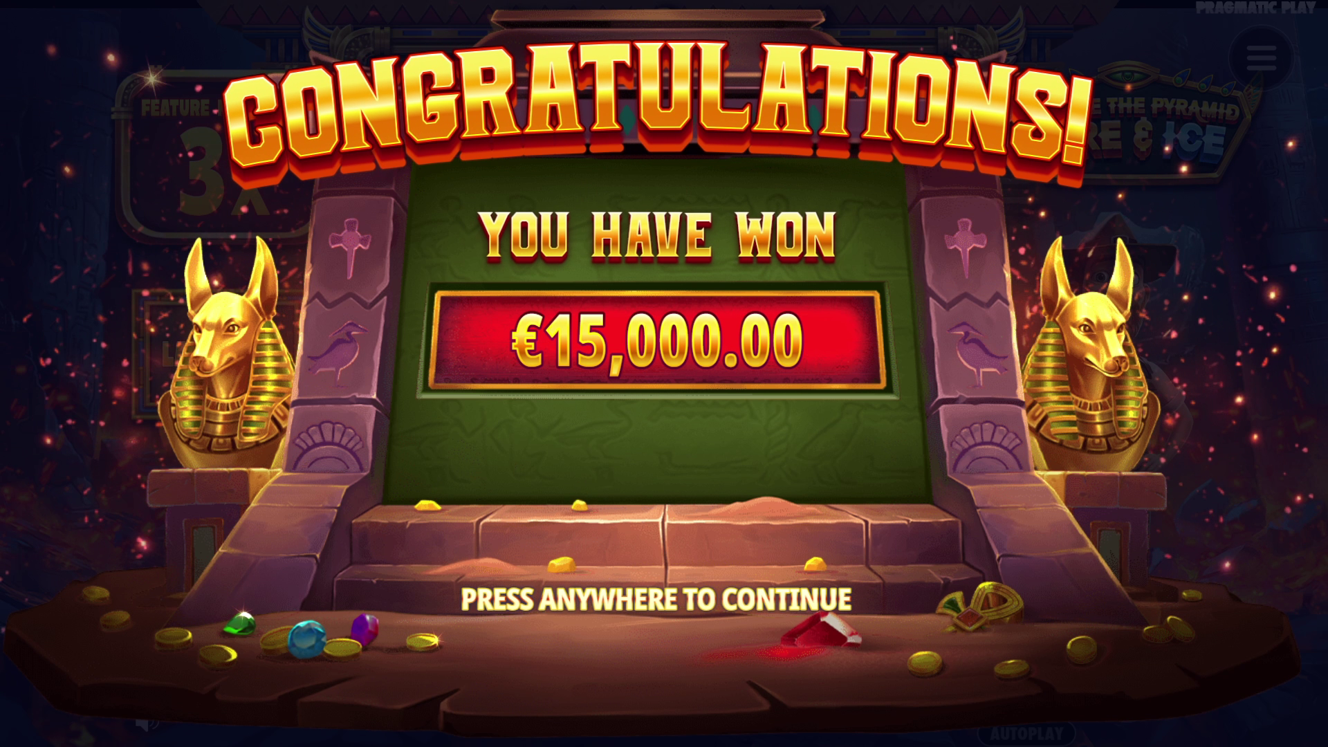 Escape the Pyramid - Fire & Ice - Free spins 4