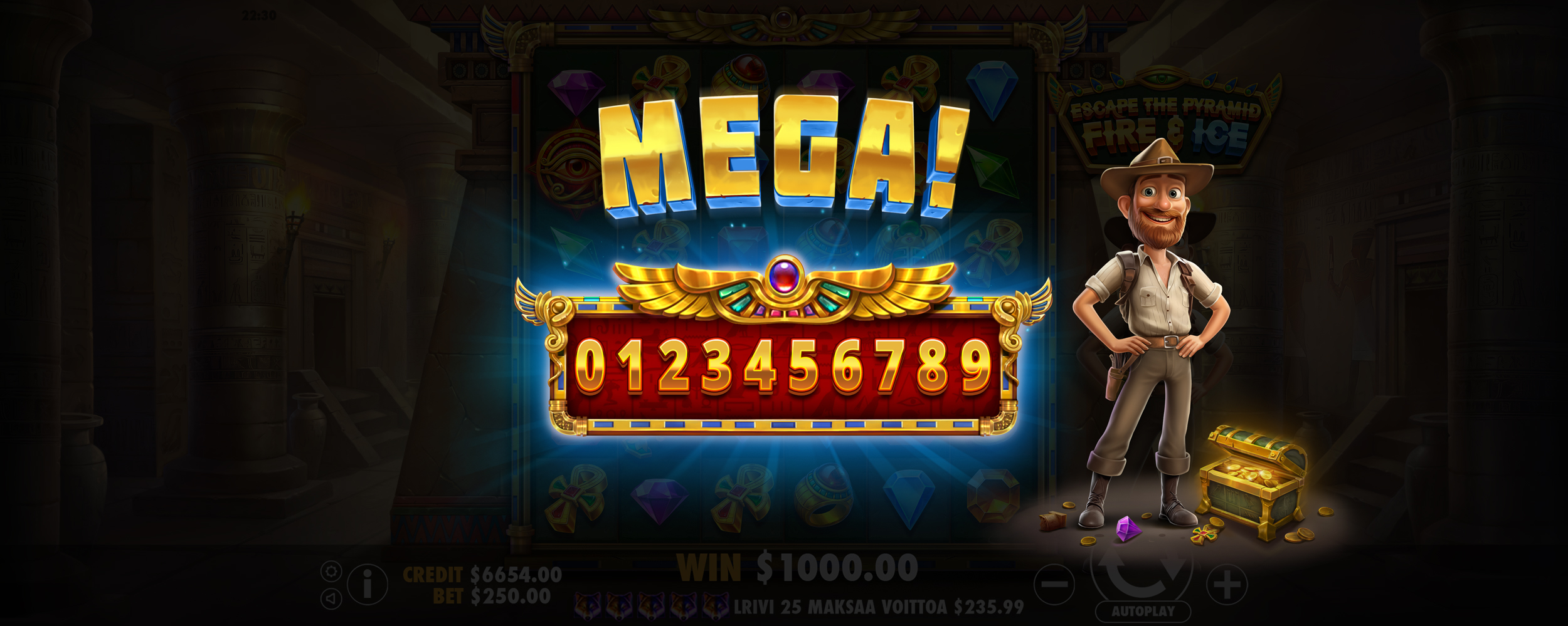 Escape the Pyramid - Fire & Ice - Big win 4