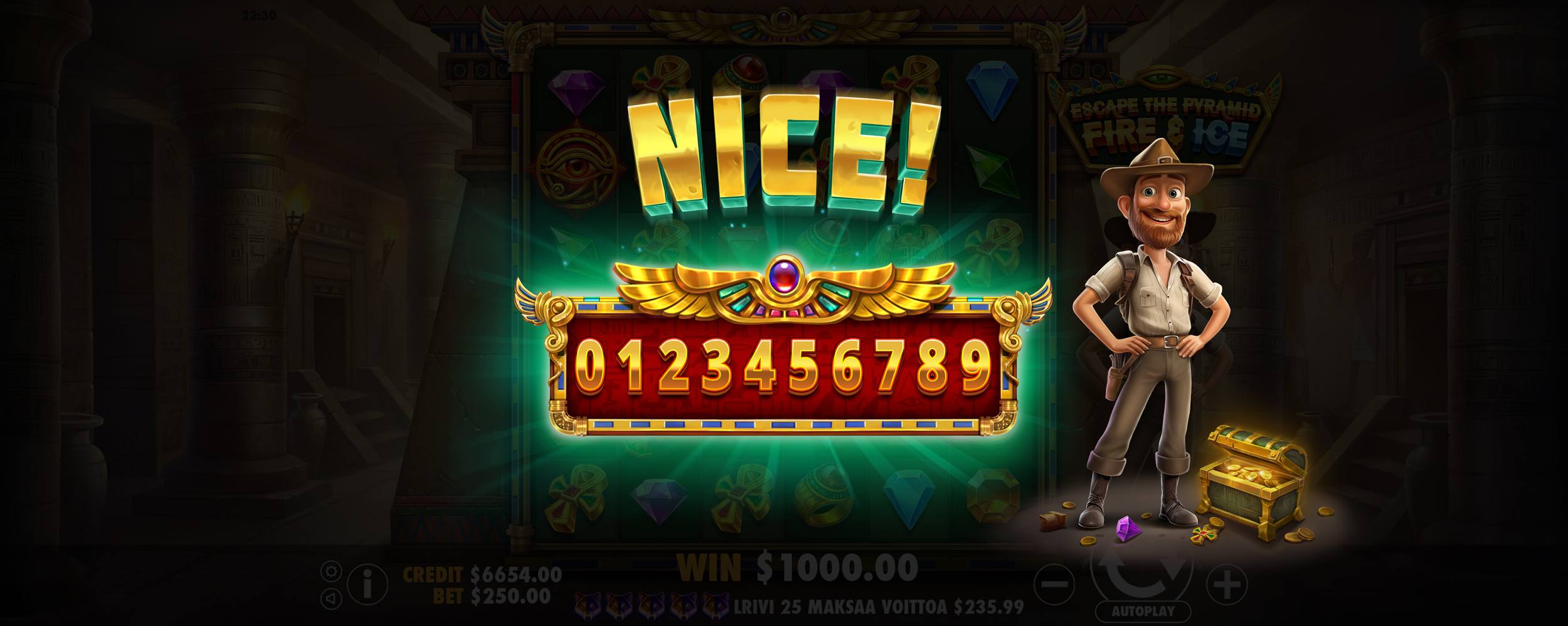 Escape the Pyramid - Fire & Ice - Big win 5