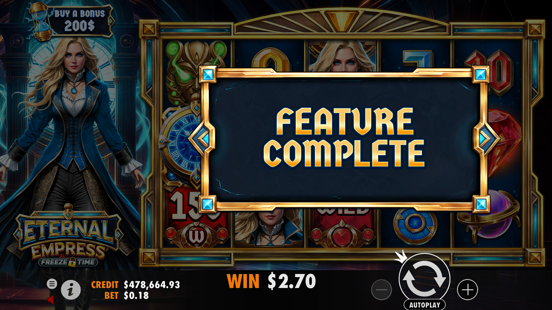 Eternal Empress Freeze Time - Big win 1