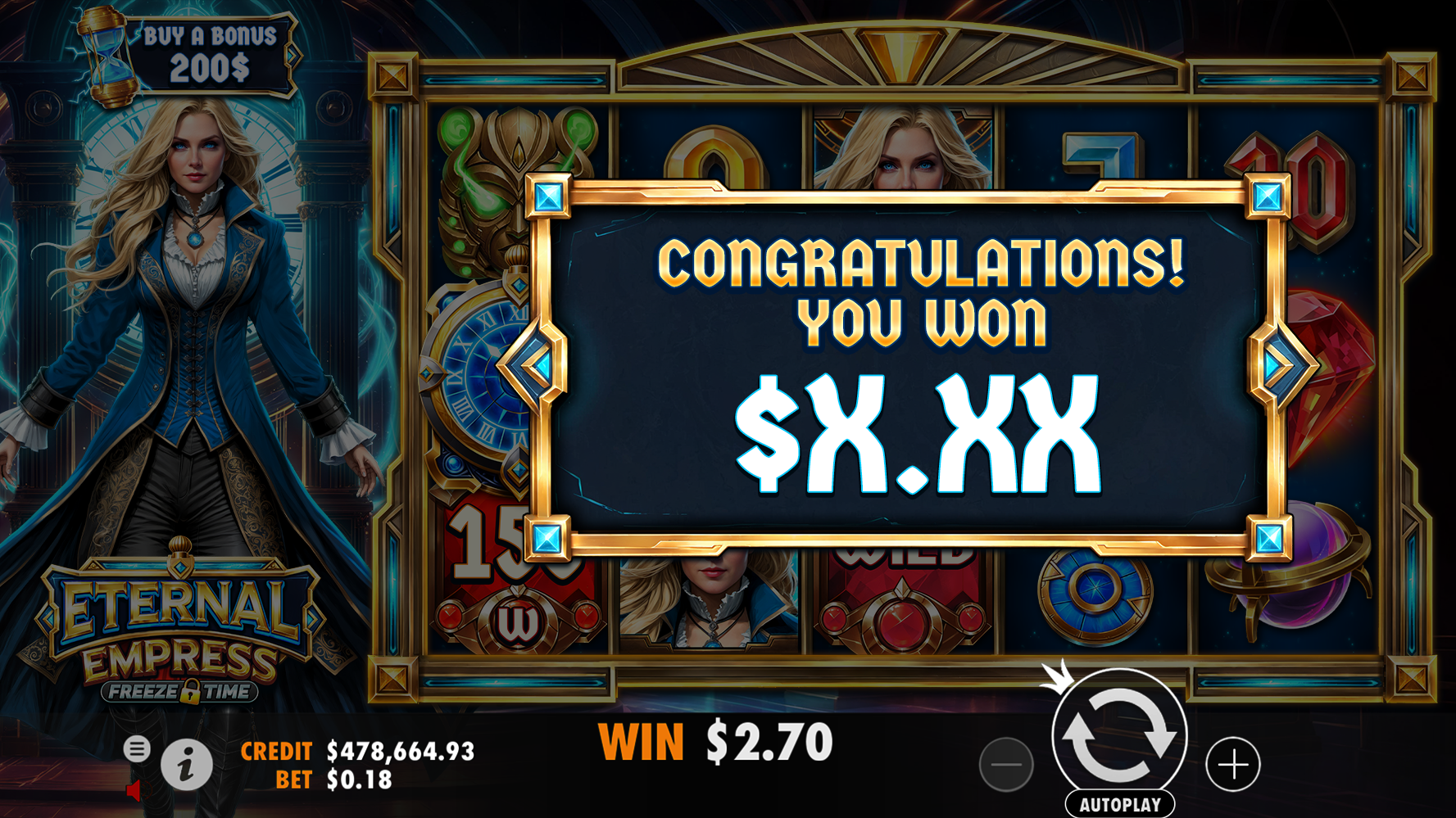 Eternal Empress Freeze Time - Free spins 3
