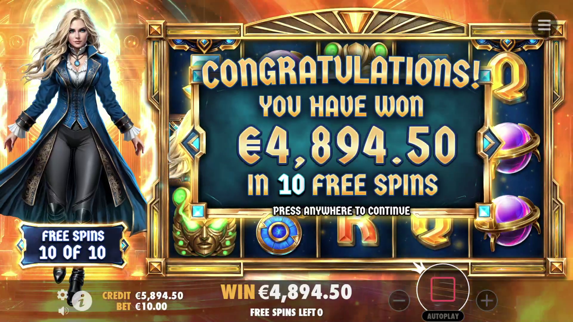 Eternal Empress Freeze Time - Free spins 8