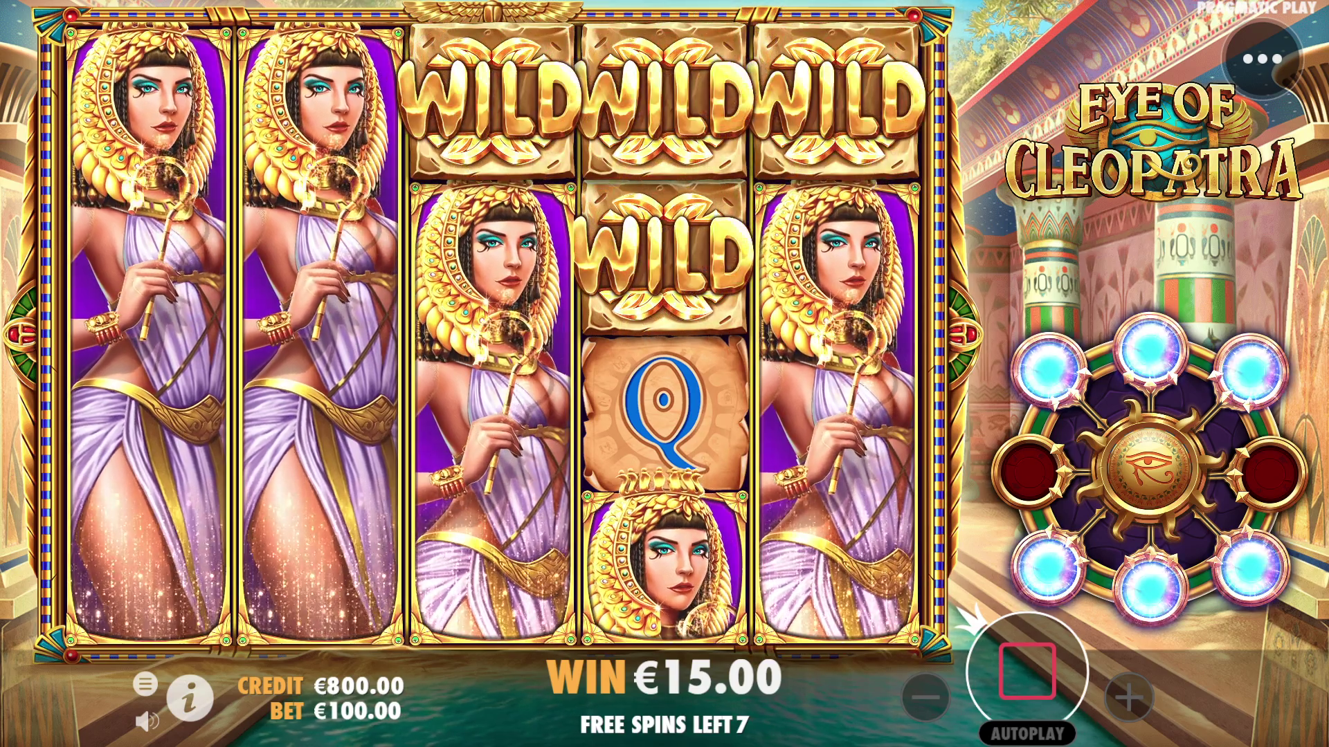 Eye of Cleopatra - Free spins 1
