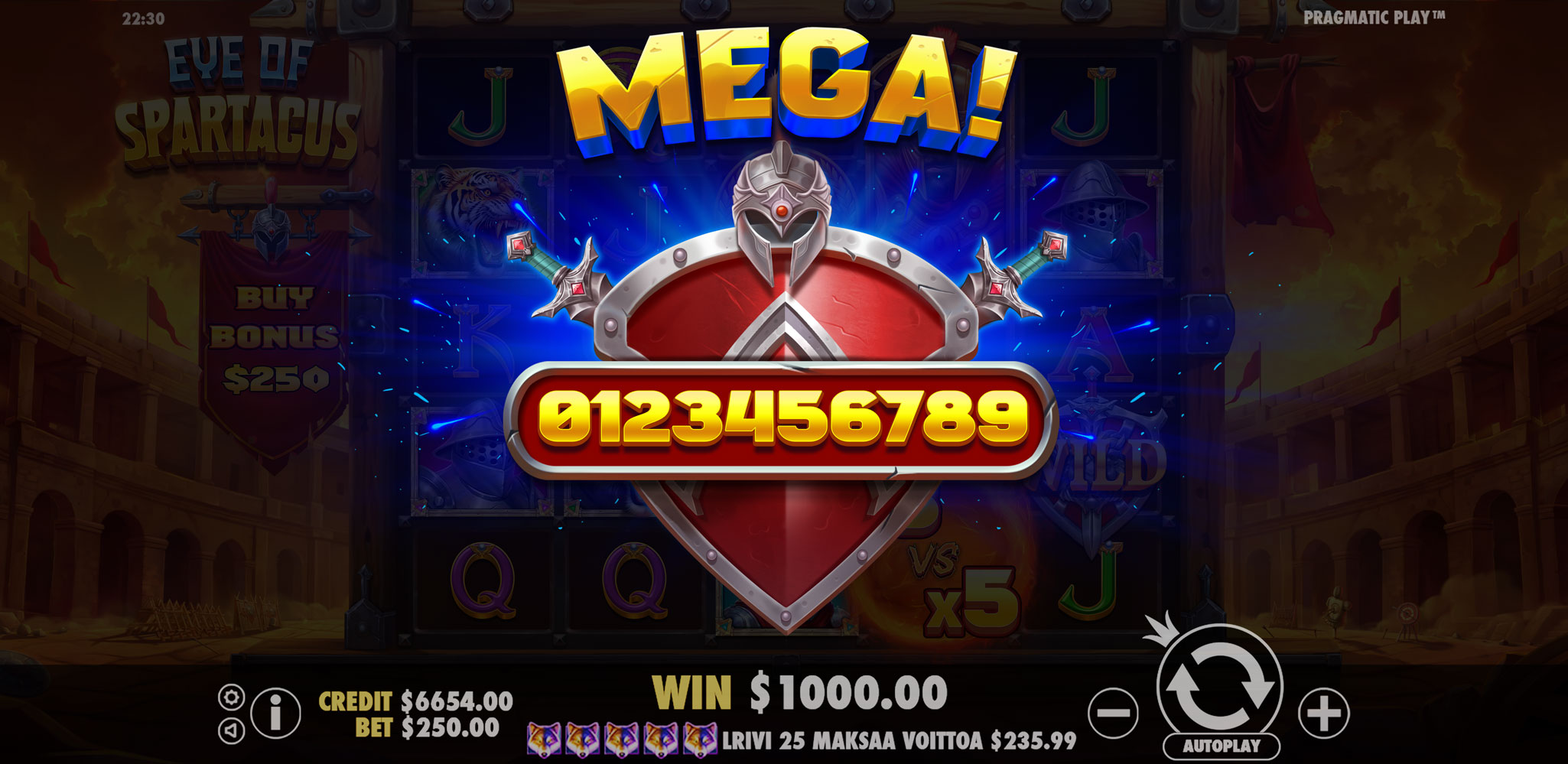 Eye of Spartacus - Big win 2