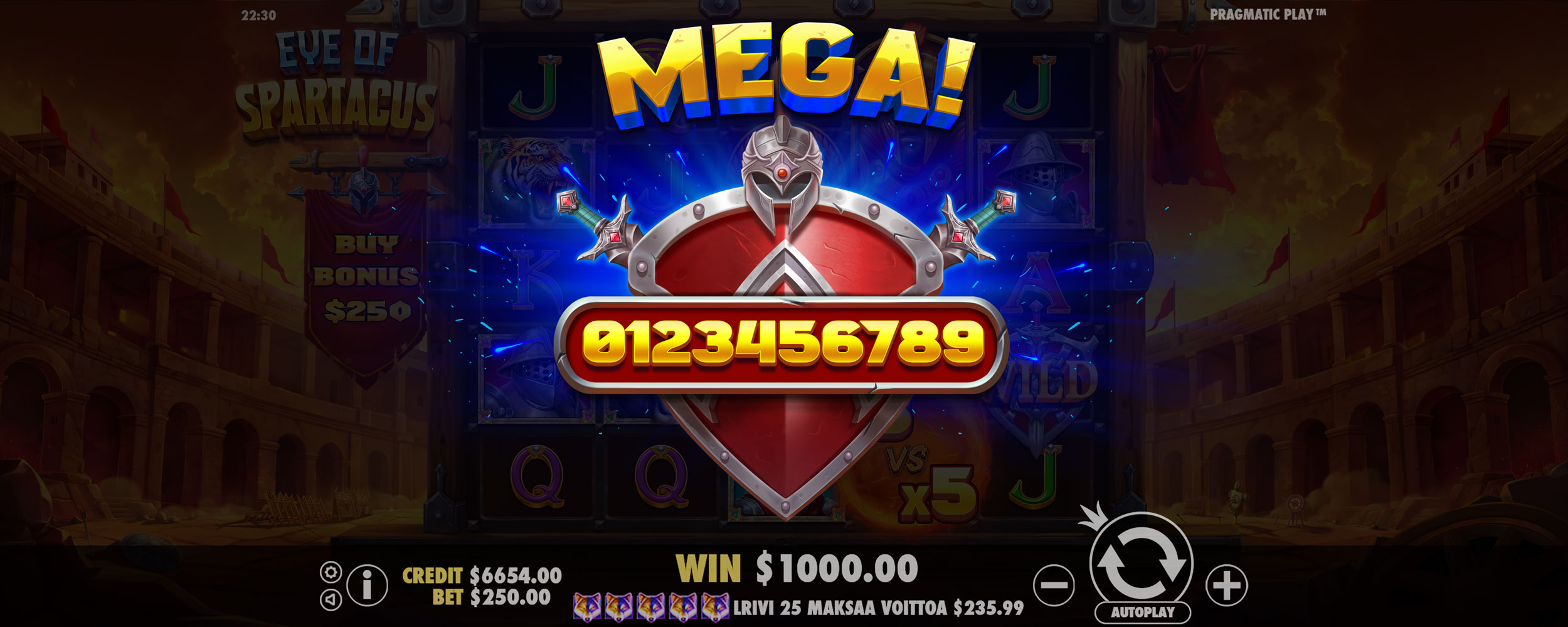 Eye of Spartacus - Big win 3