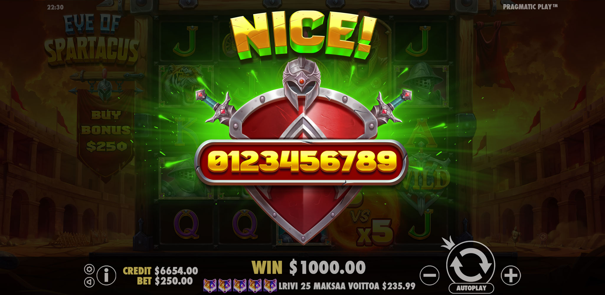 Eye of Spartacus - Big win 4