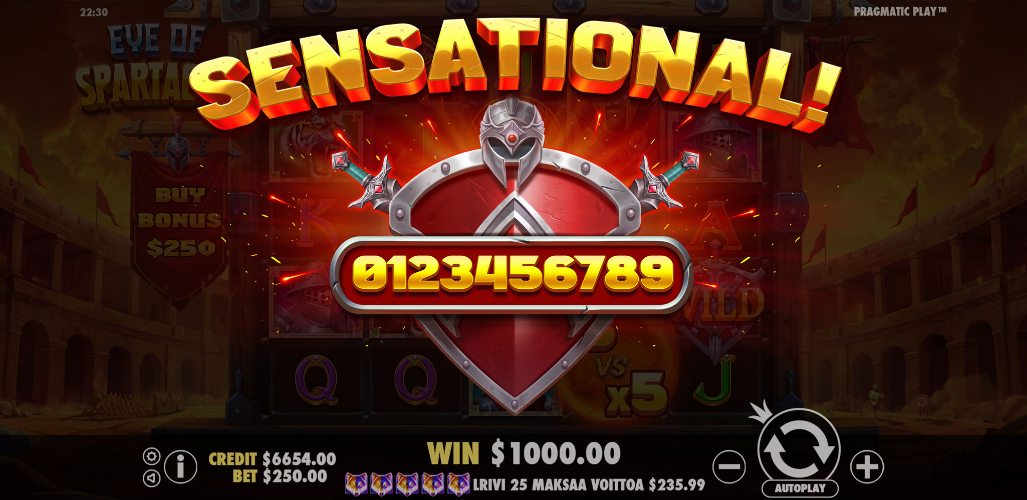 Eye of Spartacus - Big win 6