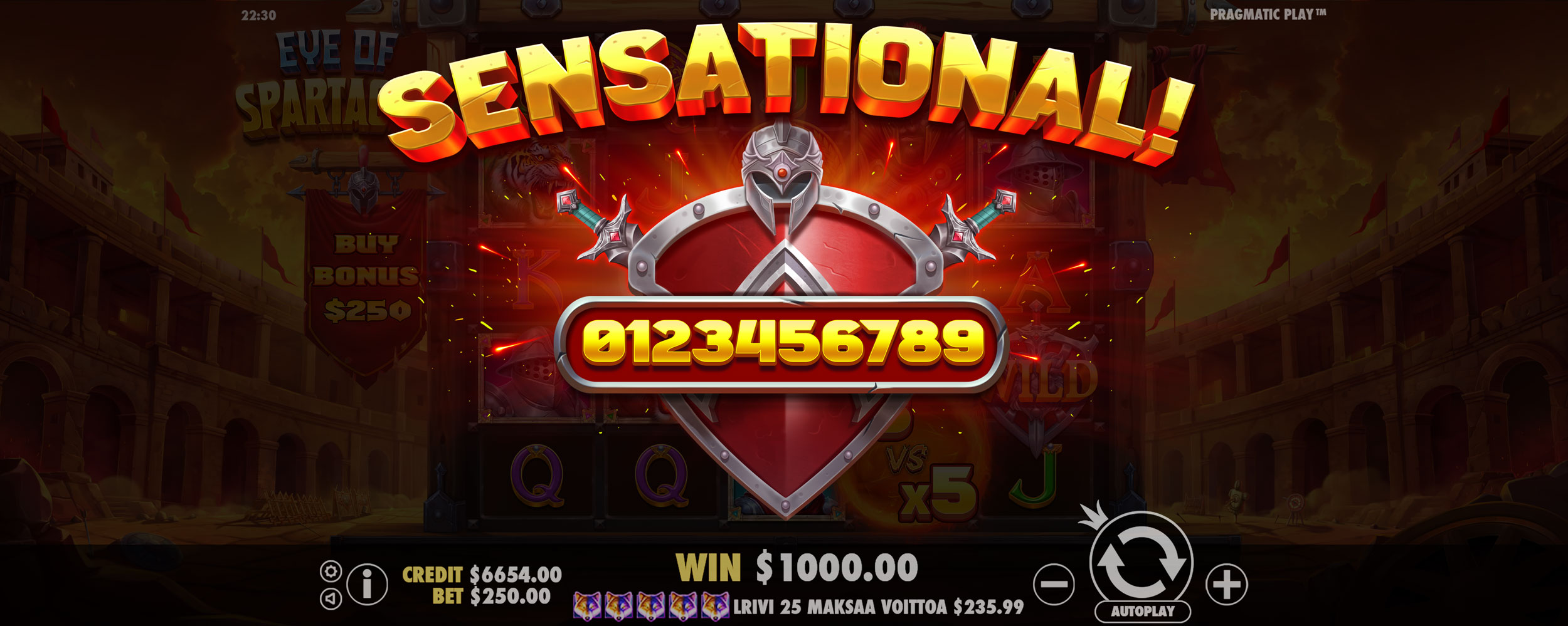 Eye of Spartacus - Big win 7