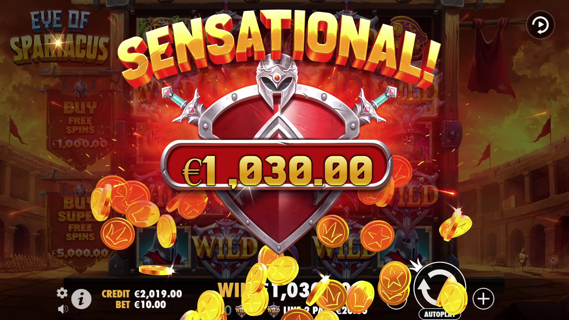 Eye of Spartacus - Big win 1