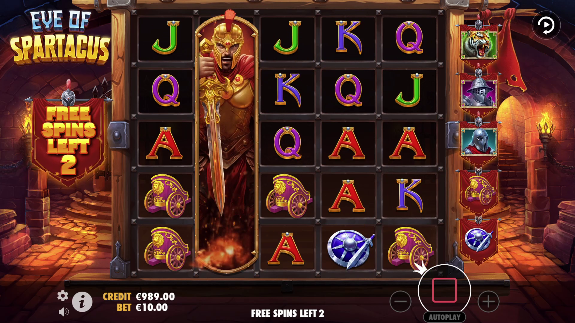 Eye of Spartacus - Free spins 3