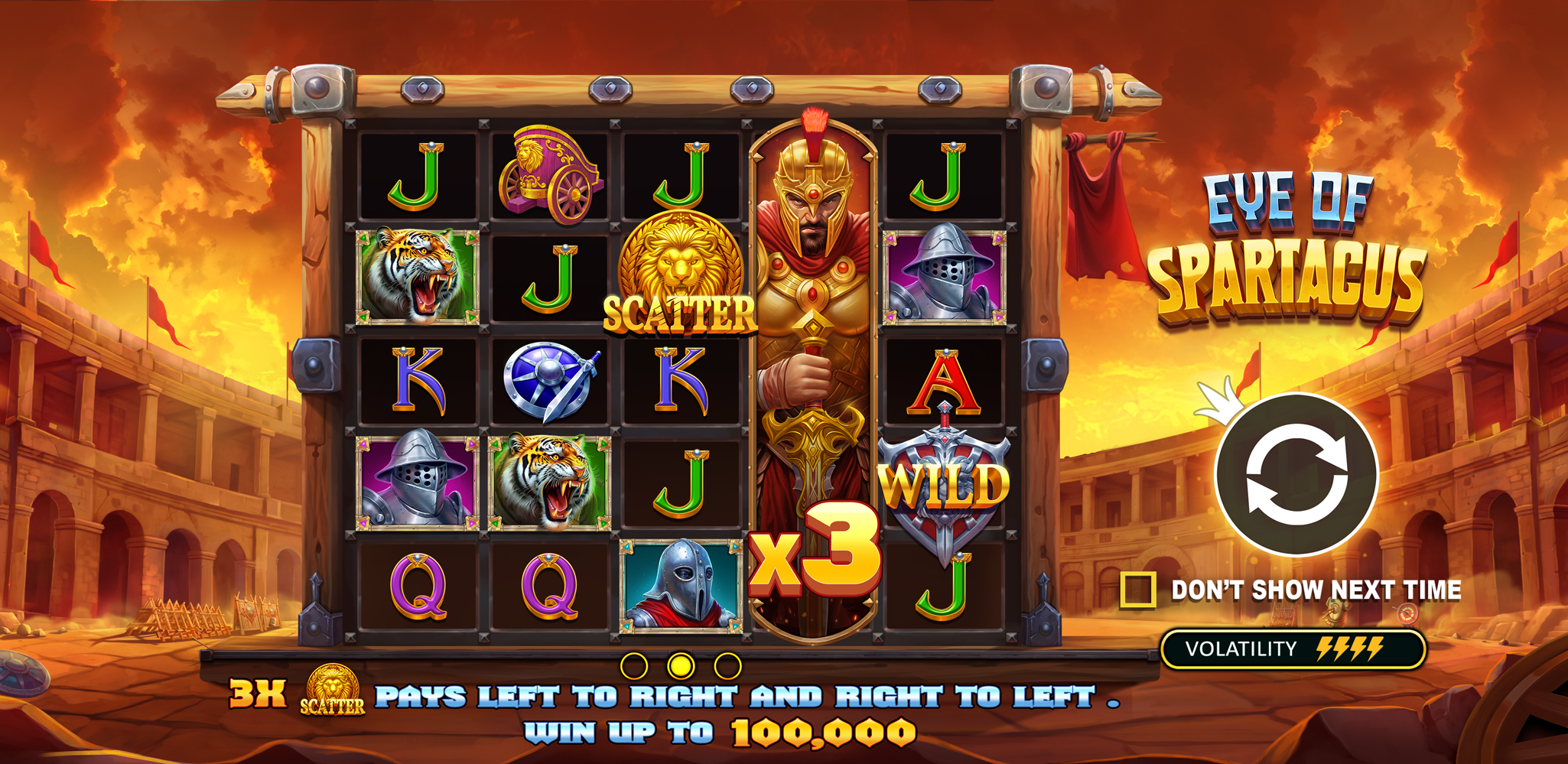 Eye of Spartacus - Start screen 1