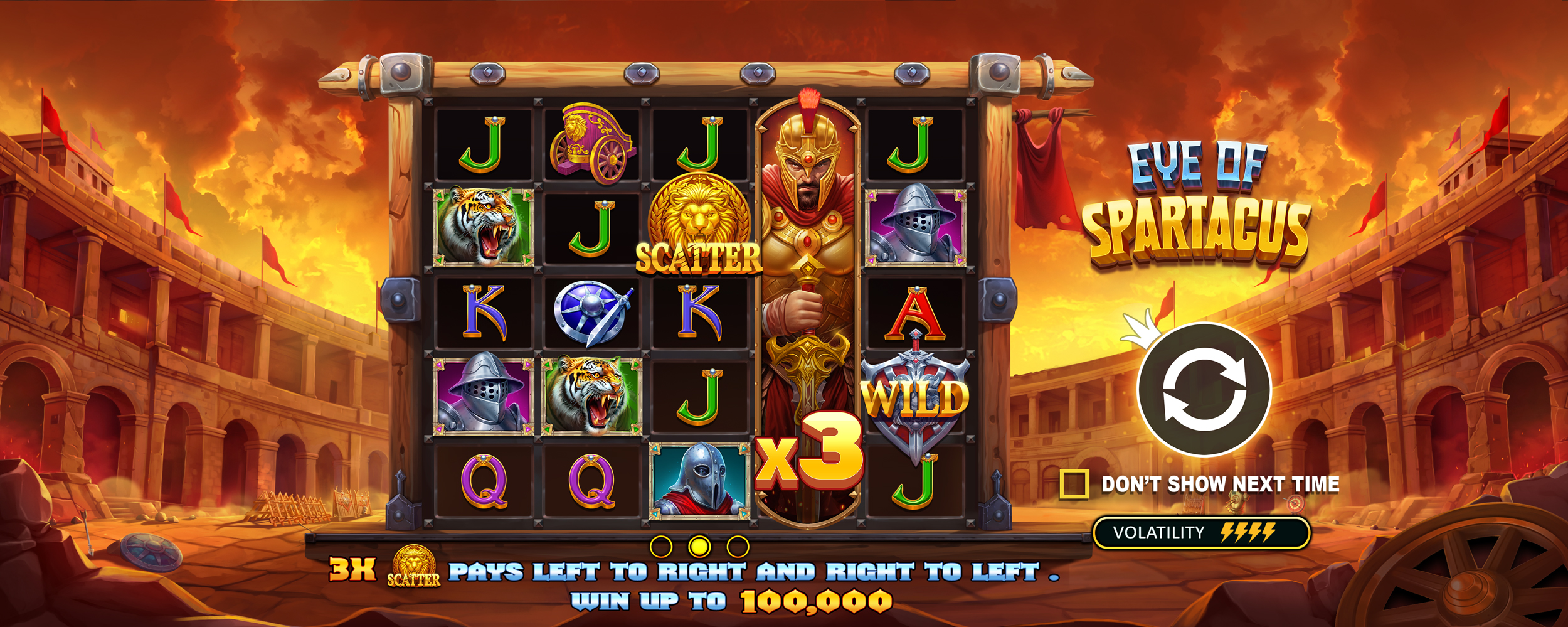 Eye of Spartacus - Start screen 2