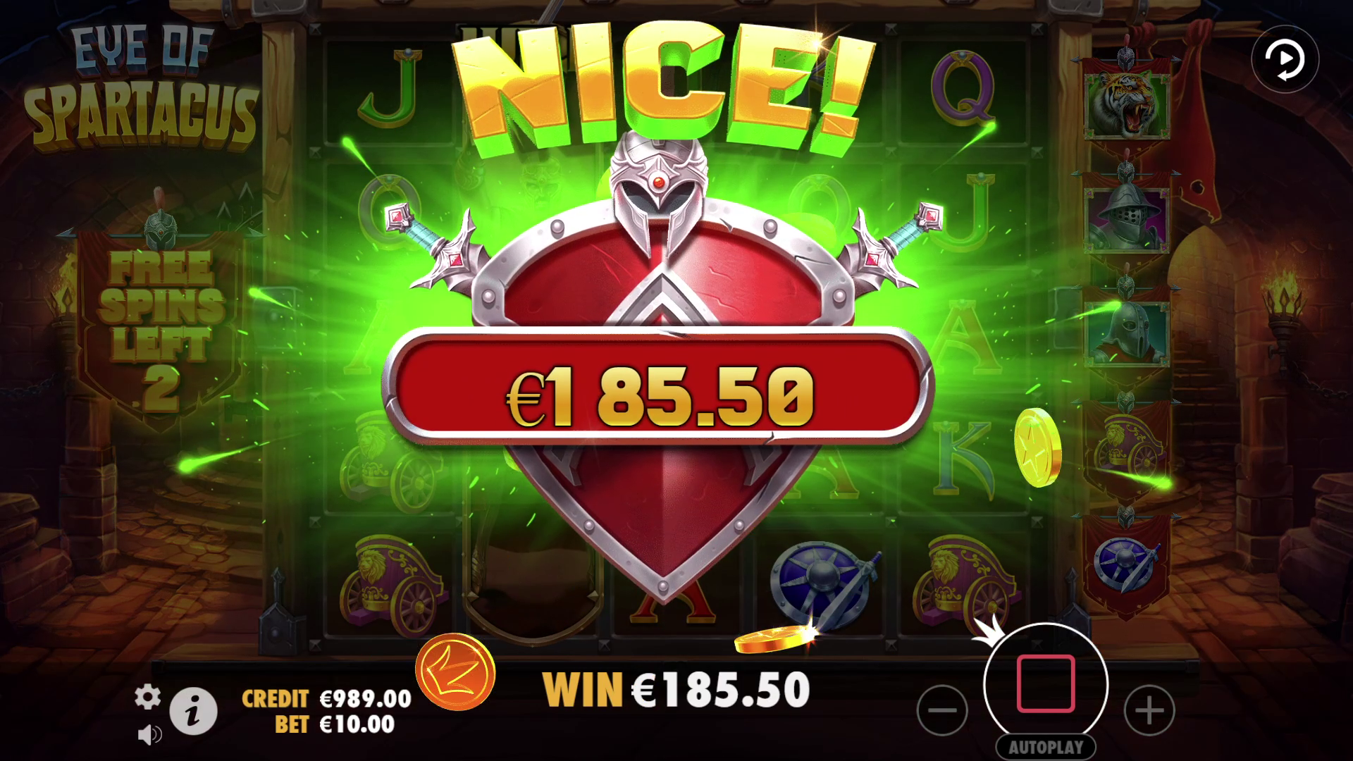Eye of Spartacus - Big win 11
