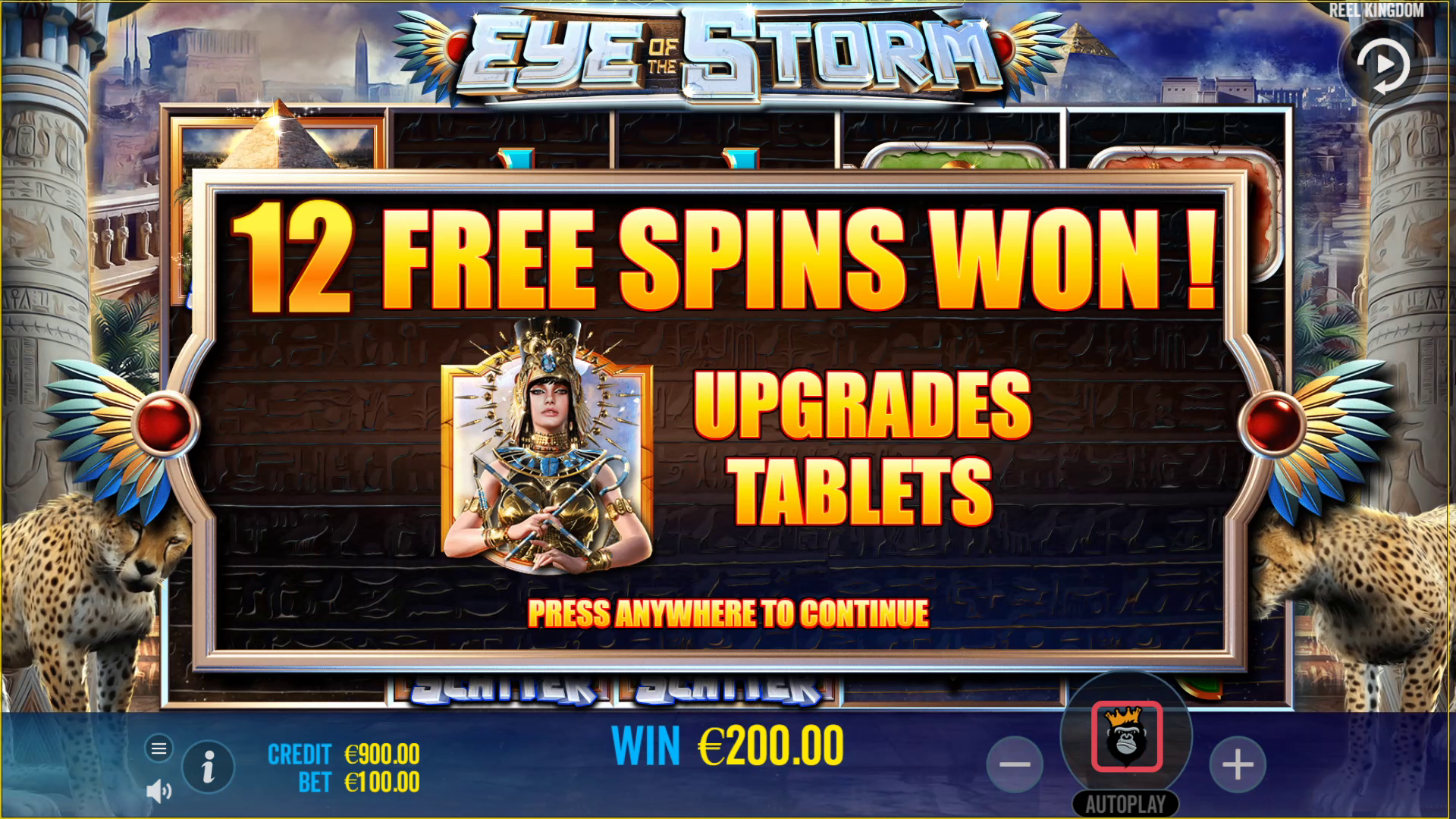 Eye of the Storm - Free spins 6
