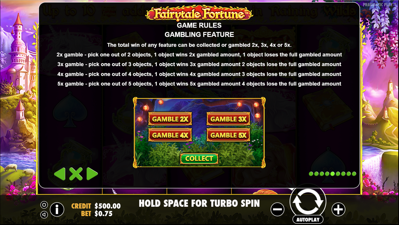 Fairytale Fortune - Game rules 2