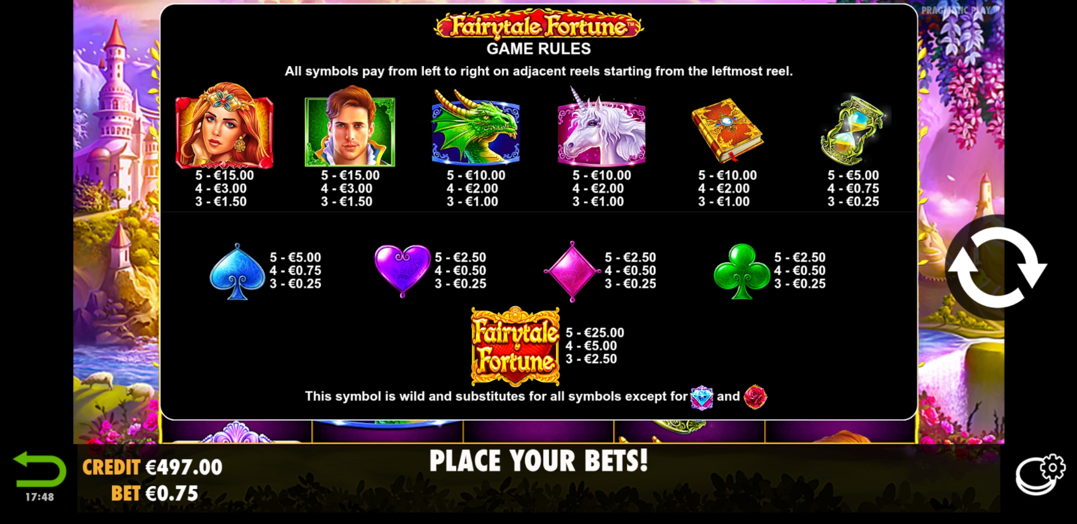Fairytale Fortune - Game rules 11