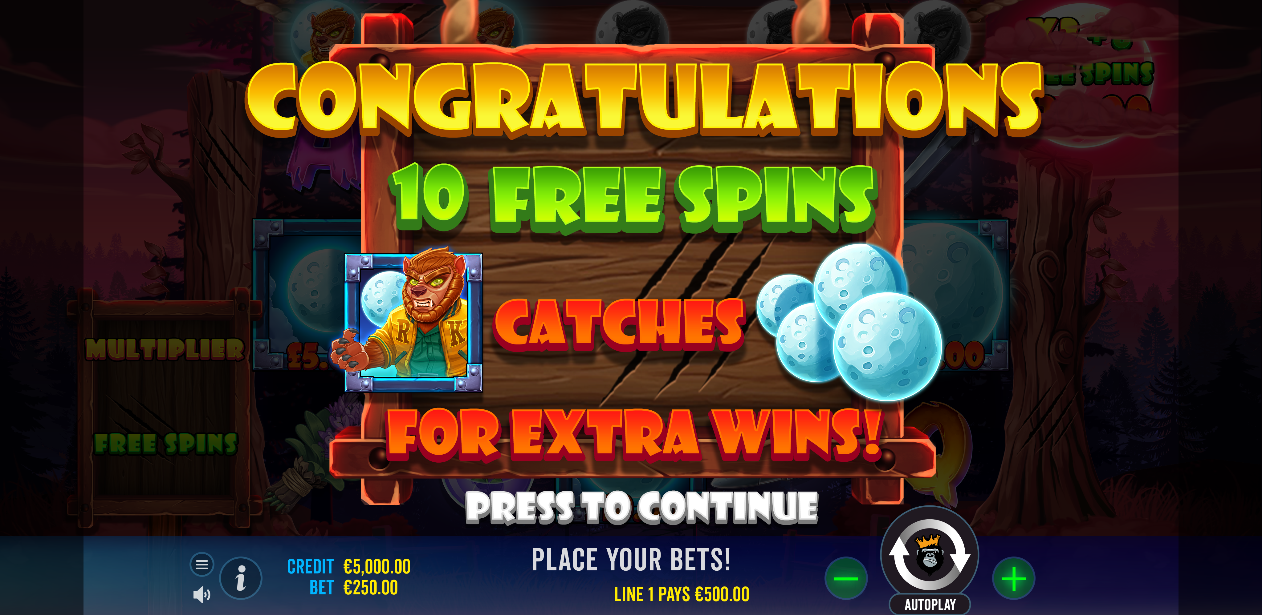 Fangtastic Freespins - Free spins 2
