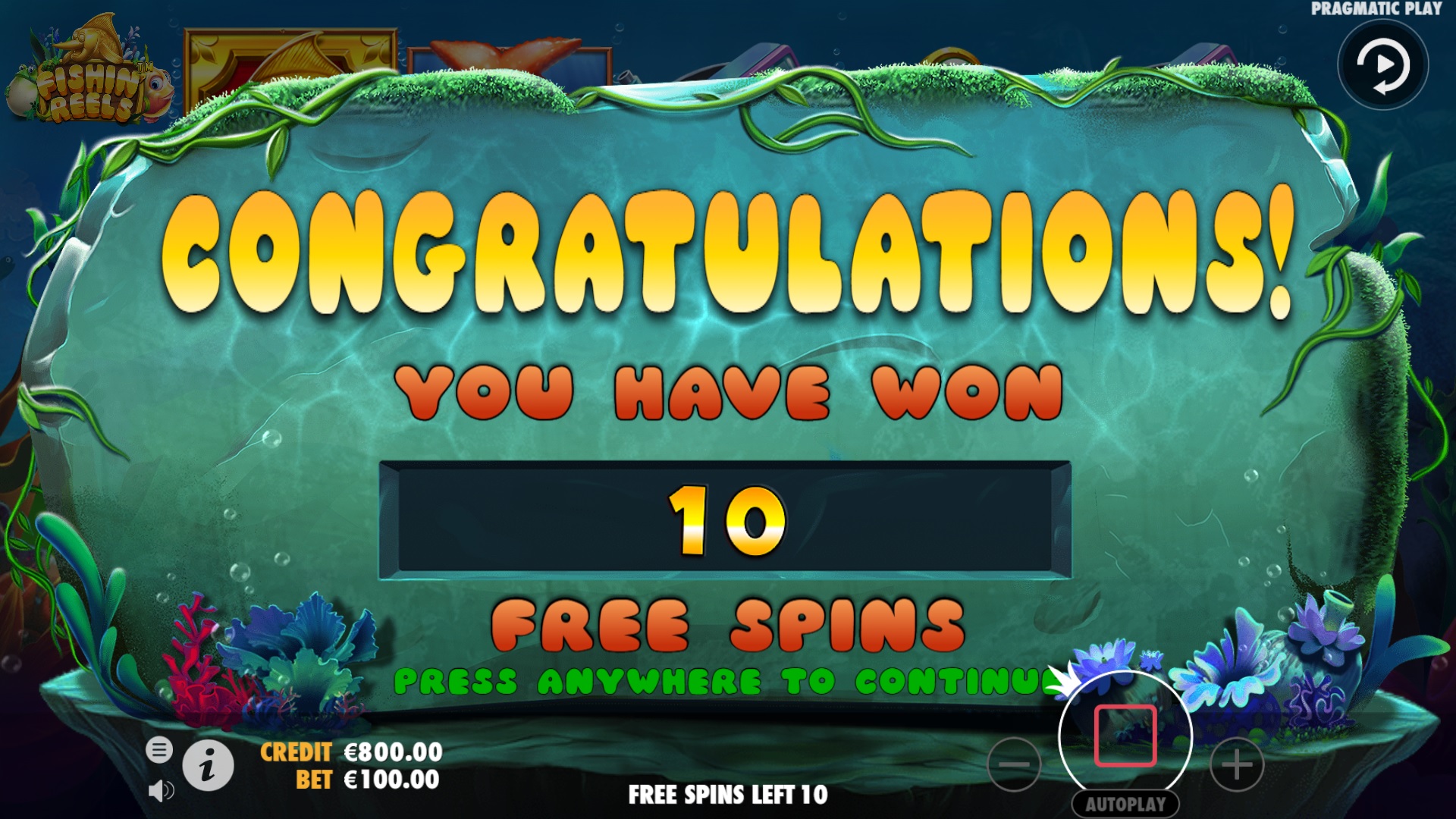 Fishin' Reels - Free spins 12