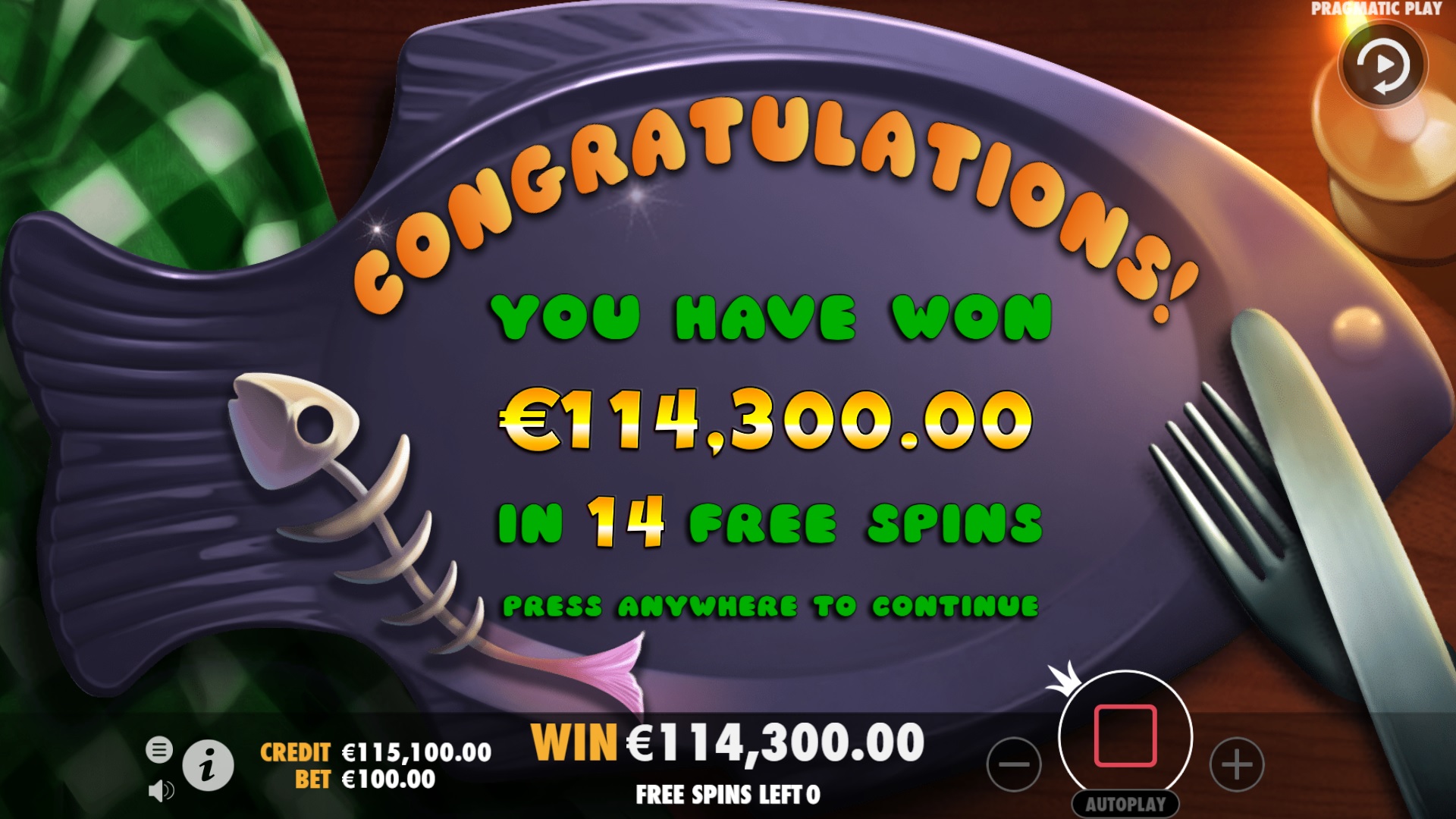 Fishin' Reels - Free spins 15
