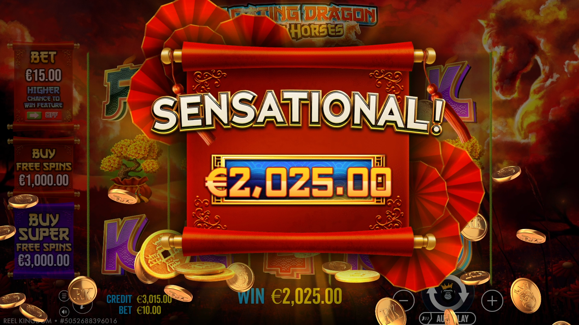 Floating Dragon Wild Horses - Big win 3