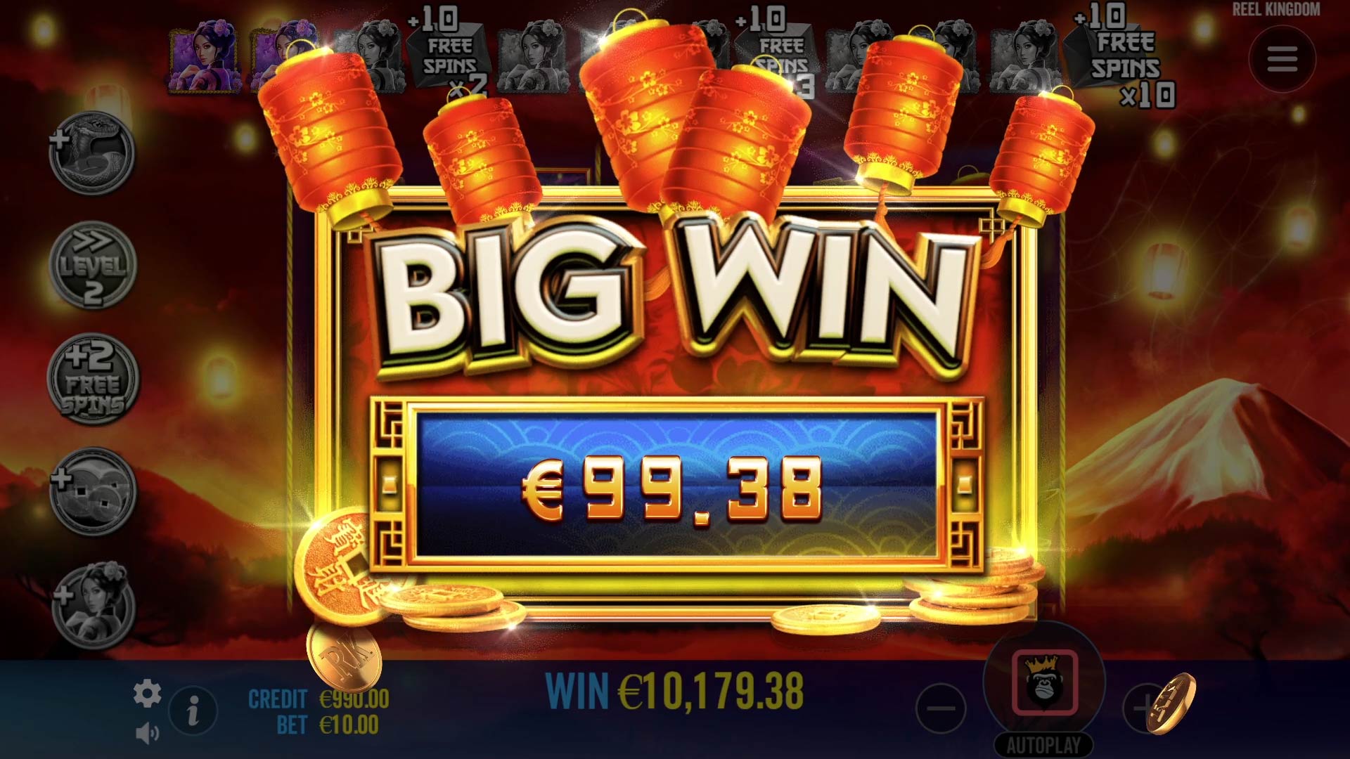 Floating Dragon - Year of the Snake - Big win 1