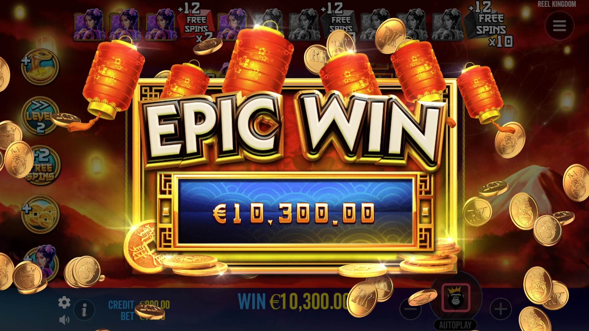 Floating Dragon - Year of the Snake - Big win 2