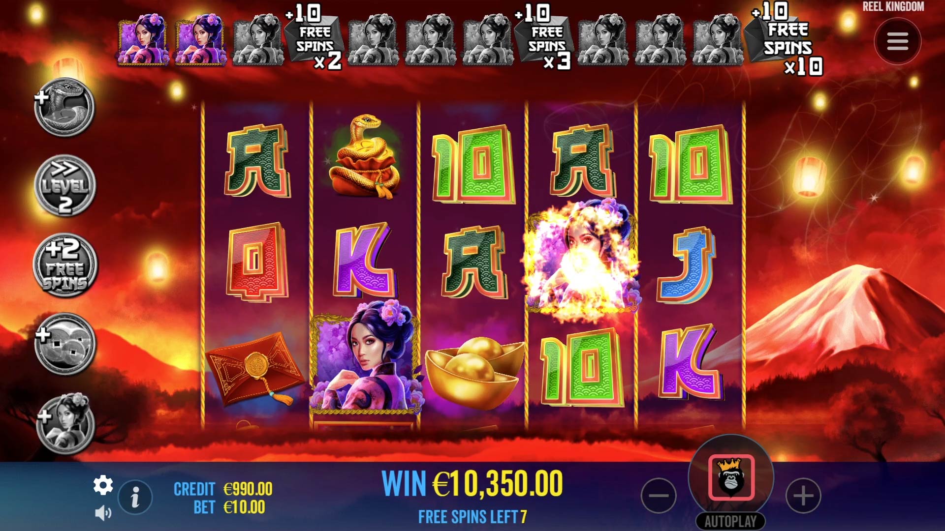 Floating Dragon - Year of the Snake - Free spins 6