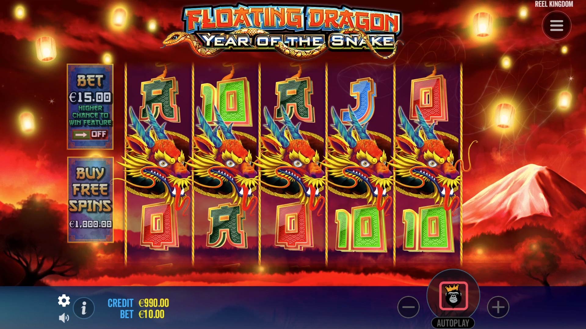 Floating Dragon - Year of the Snake - Free spins 7