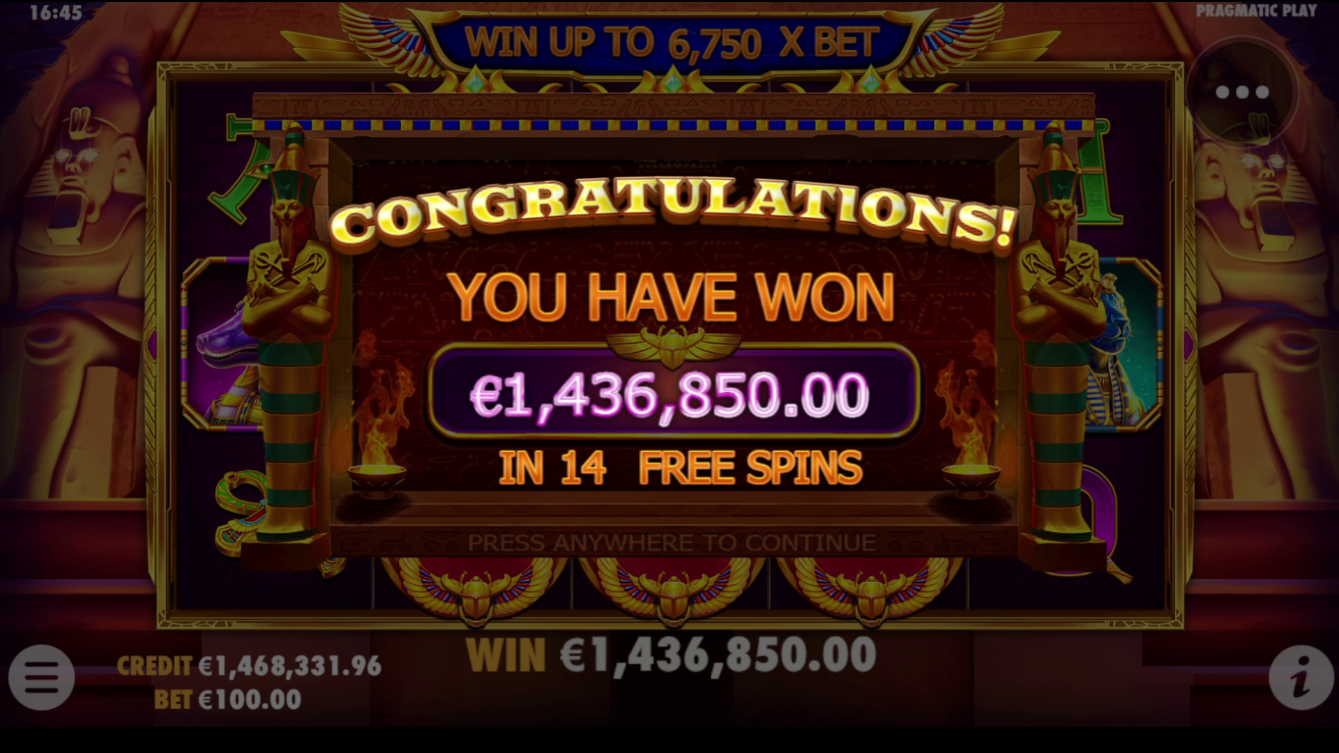 Fortune of Giza - Free spins 6