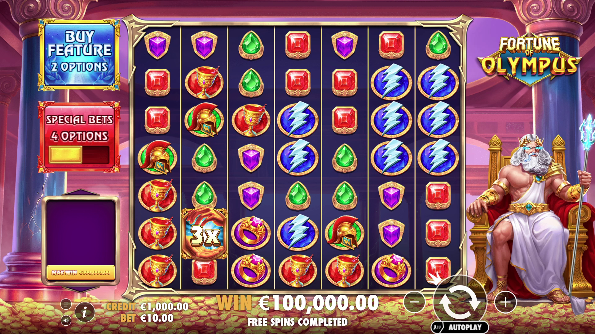 Fortune of Olympus - Free spins 1