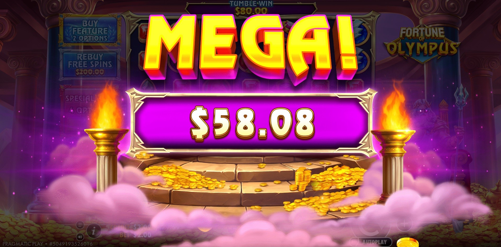 Fortune of Olympus - Big win 1