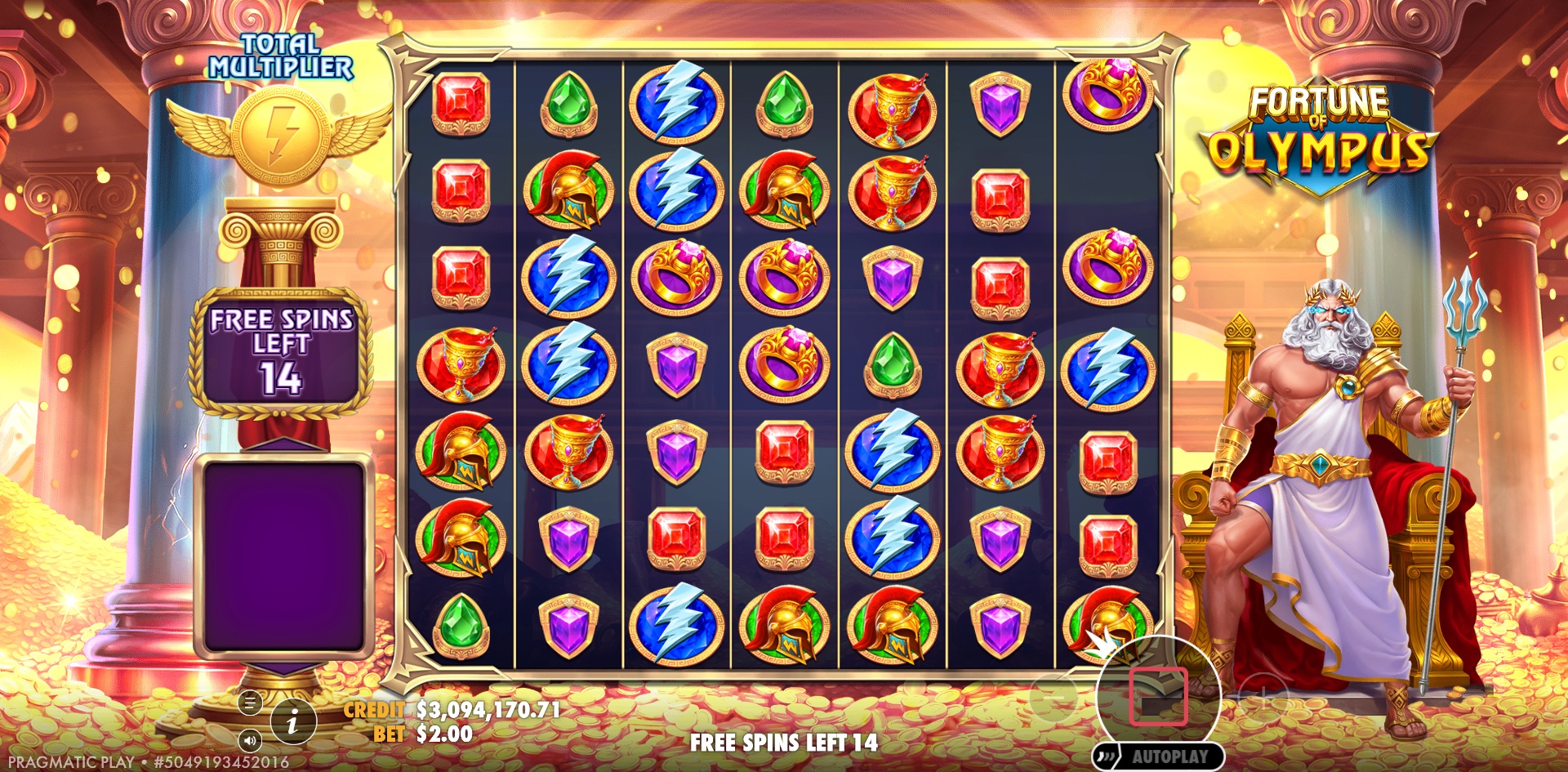 Fortune of Olympus - Free spins 6