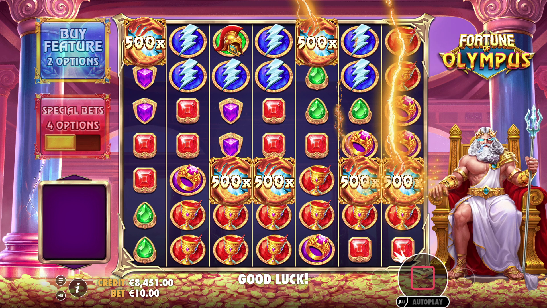 Fortune of Olympus - Buy bonus 3