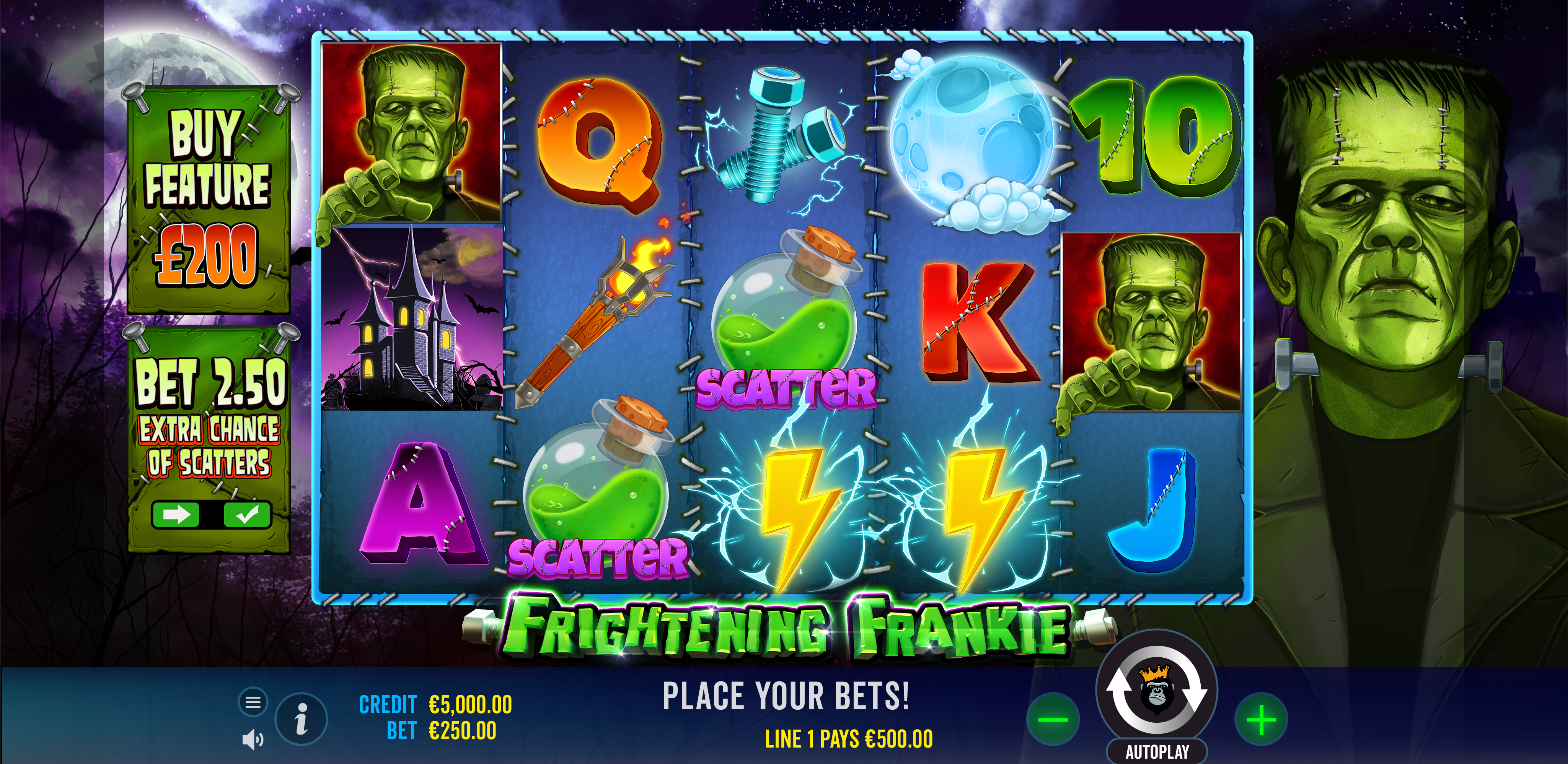 Frightening Frankie - Base game 1