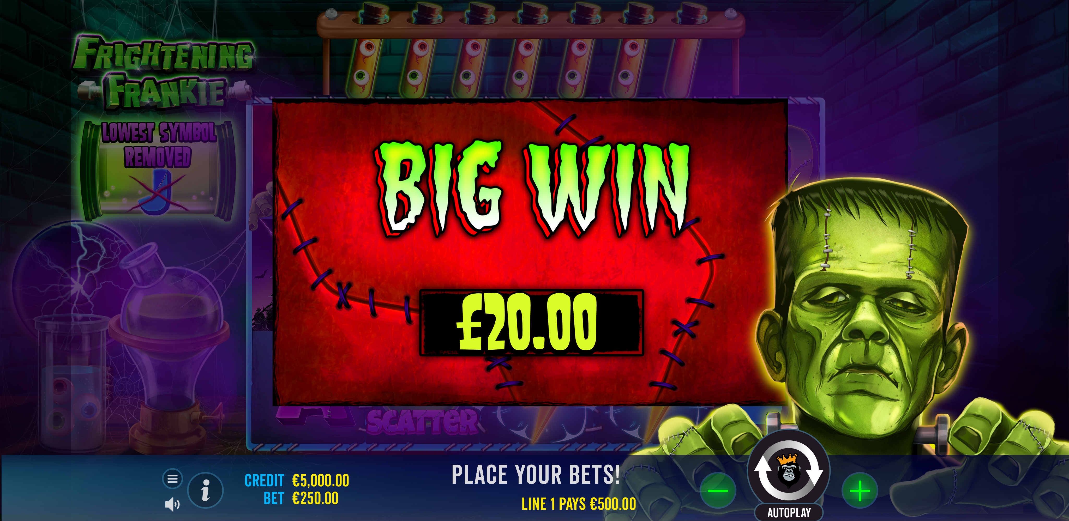 Frightening Frankie - Big win 2