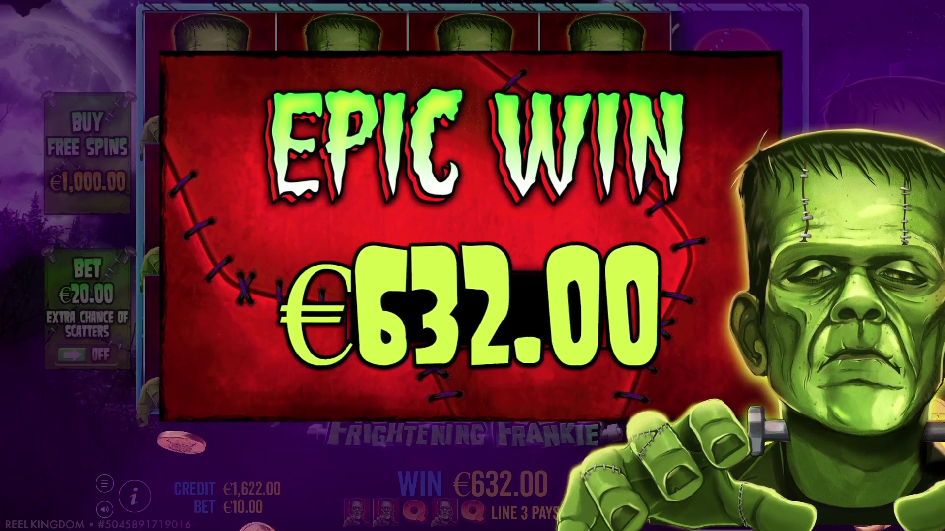 Frightening Frankie - Big win 3