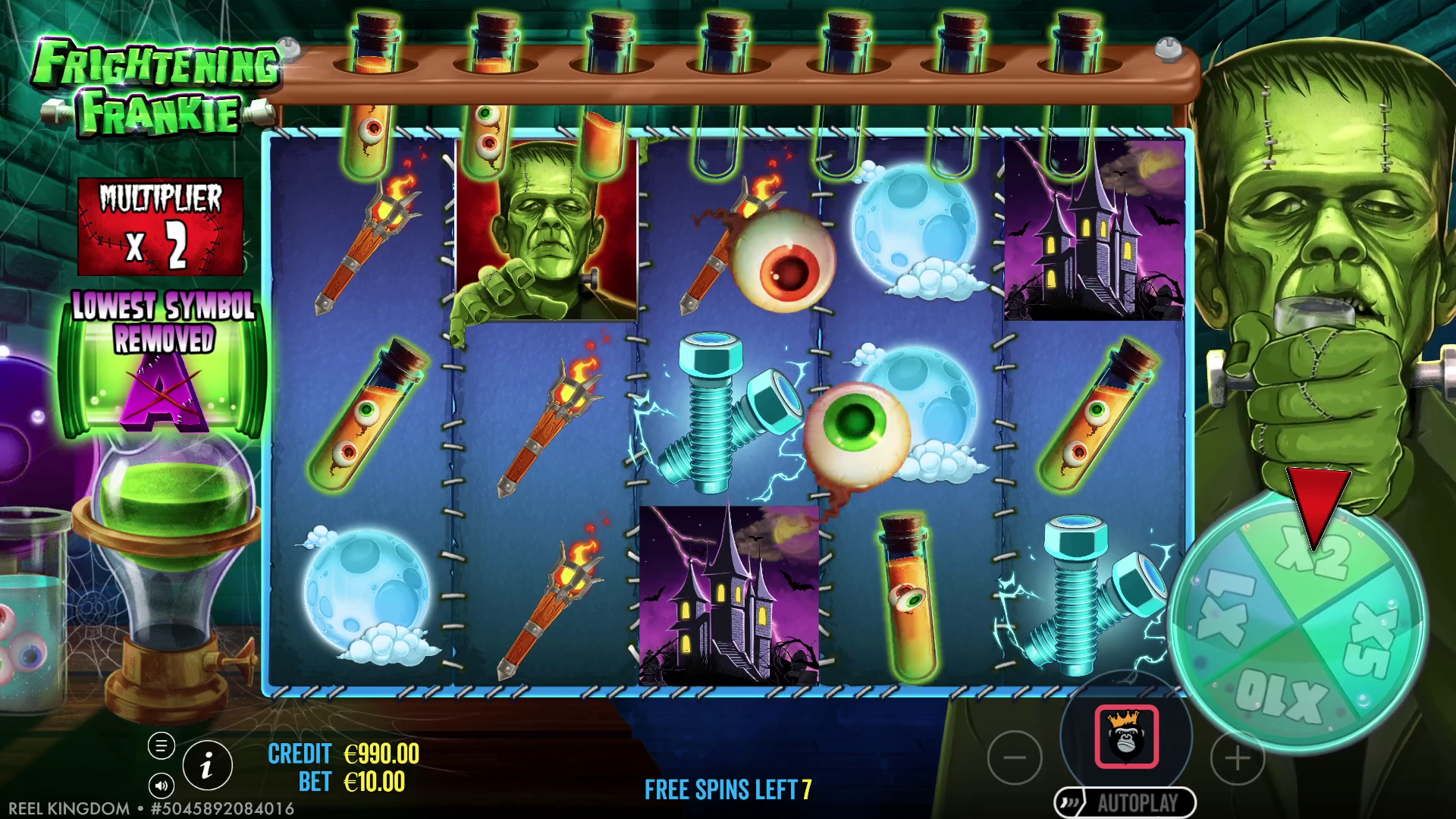 Frightening Frankie - Free spins 5