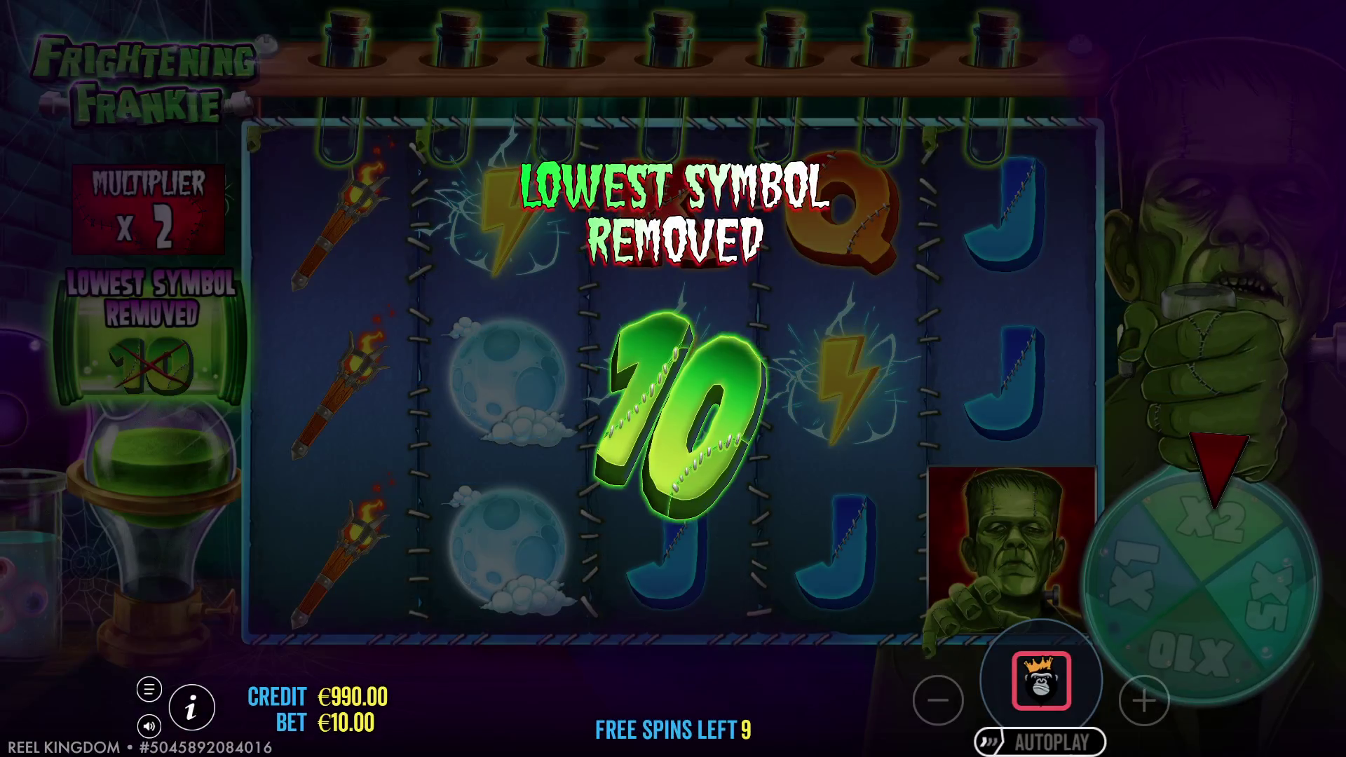 Frightening Frankie - Free spins 6