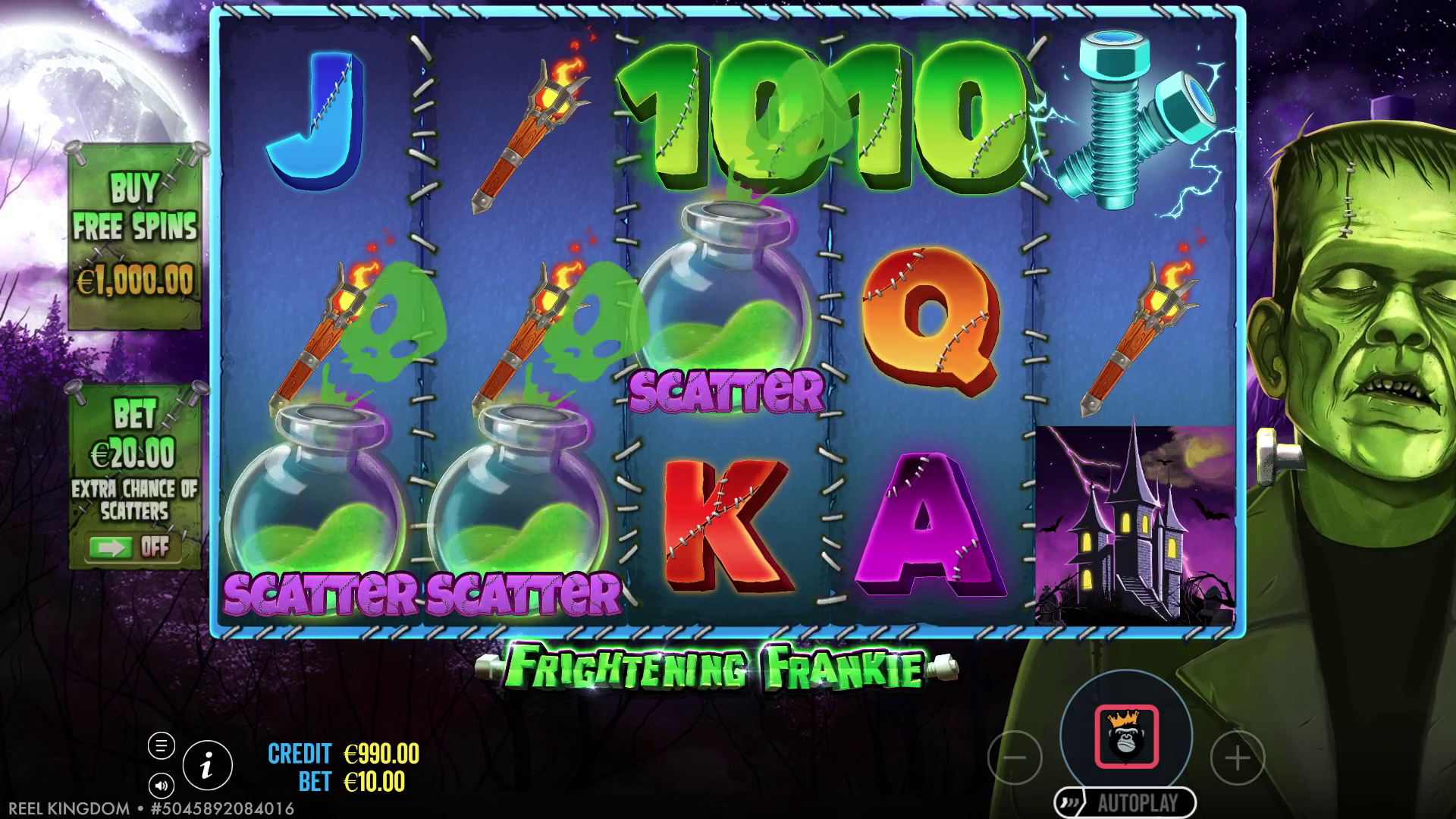 Frightening Frankie - Free spins 8