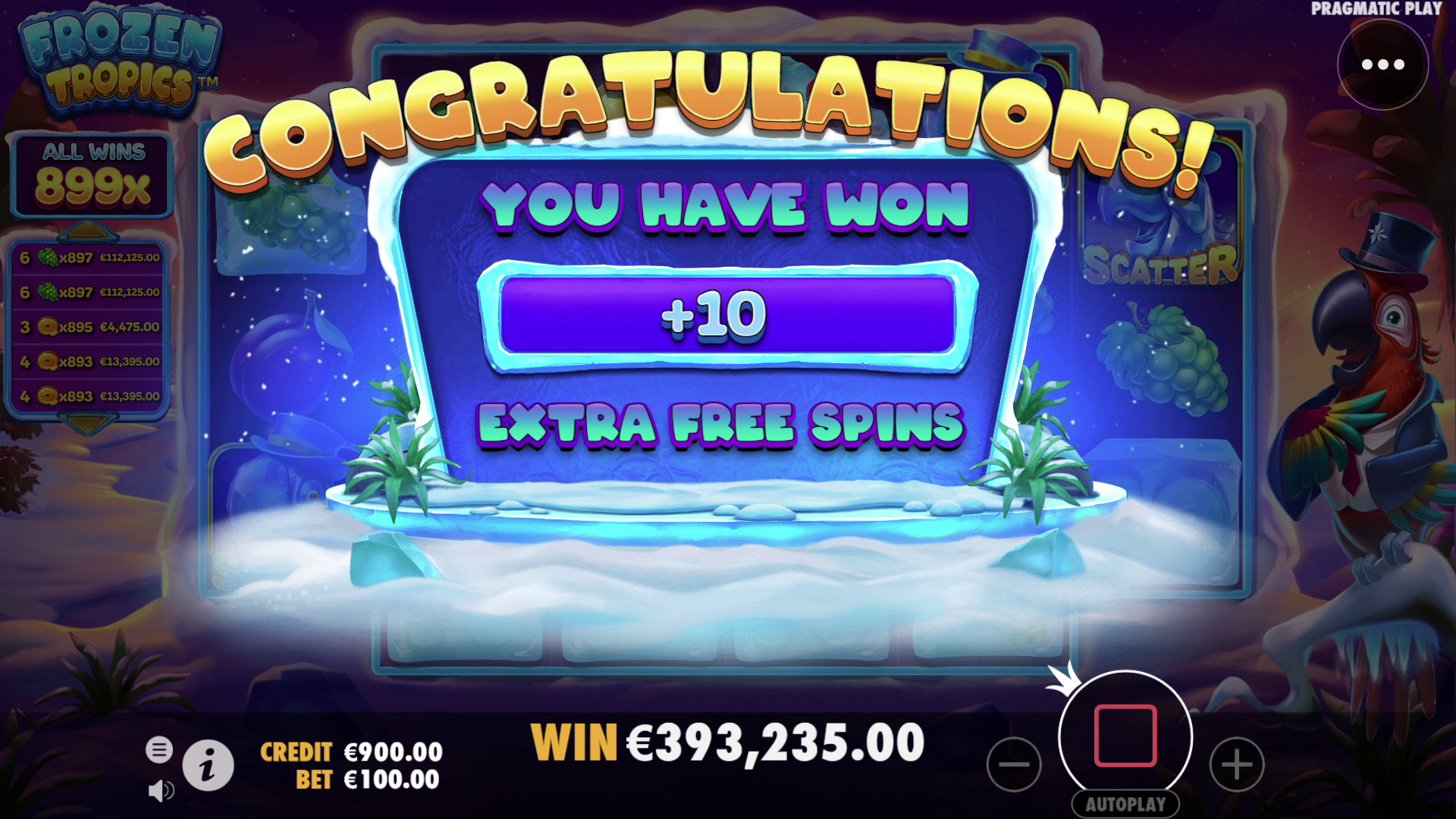 Frozen Tropics - Free spins 2