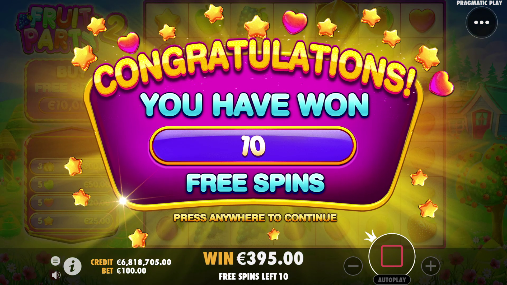 Fruit Party 2 - Free spins 4