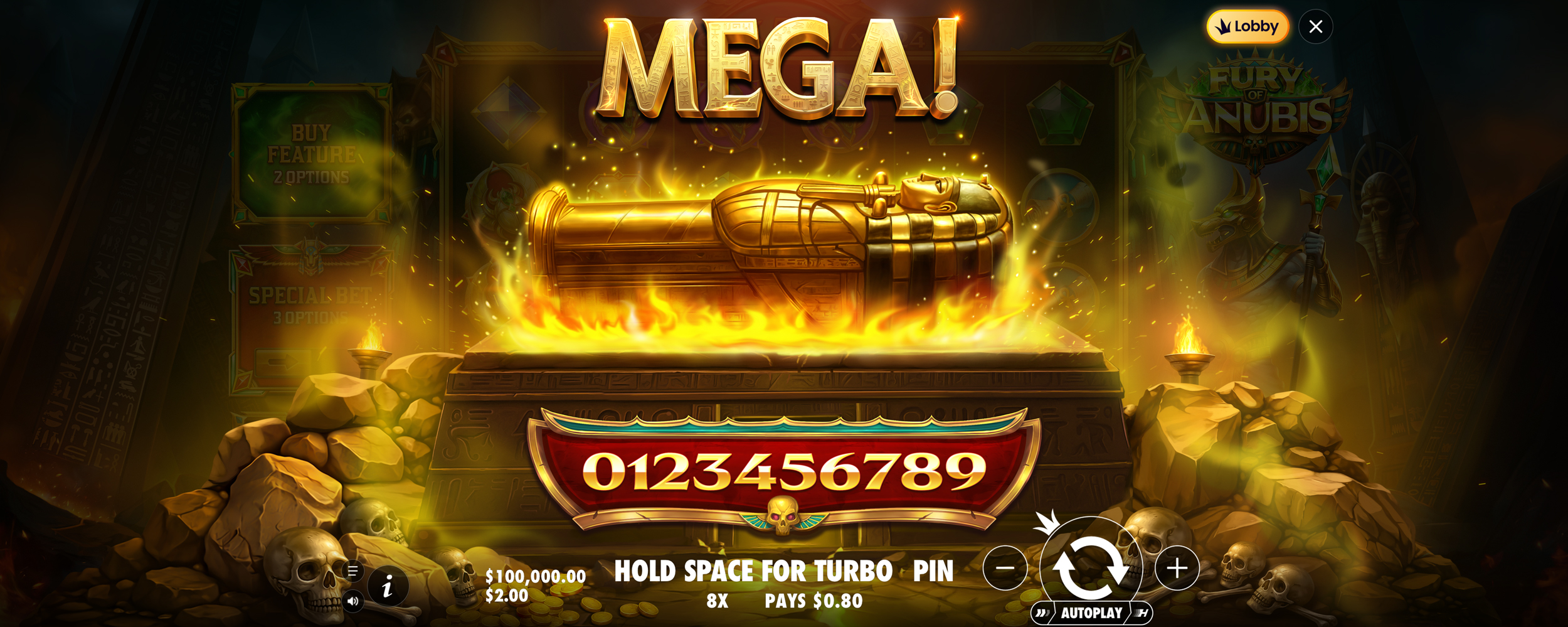 Fury of Anubis - Big win 4