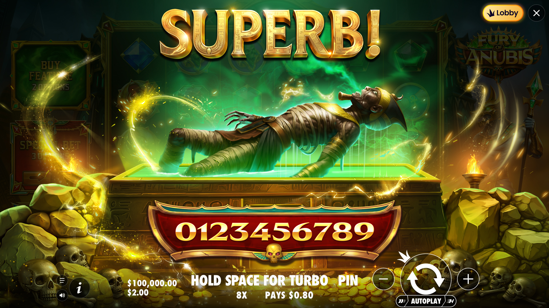 Fury of Anubis - Big win 11