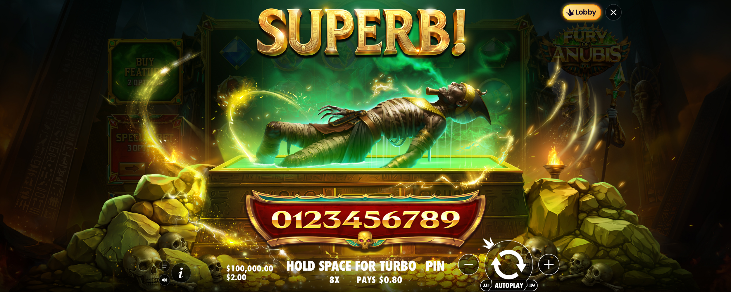 Fury of Anubis - Big win 13