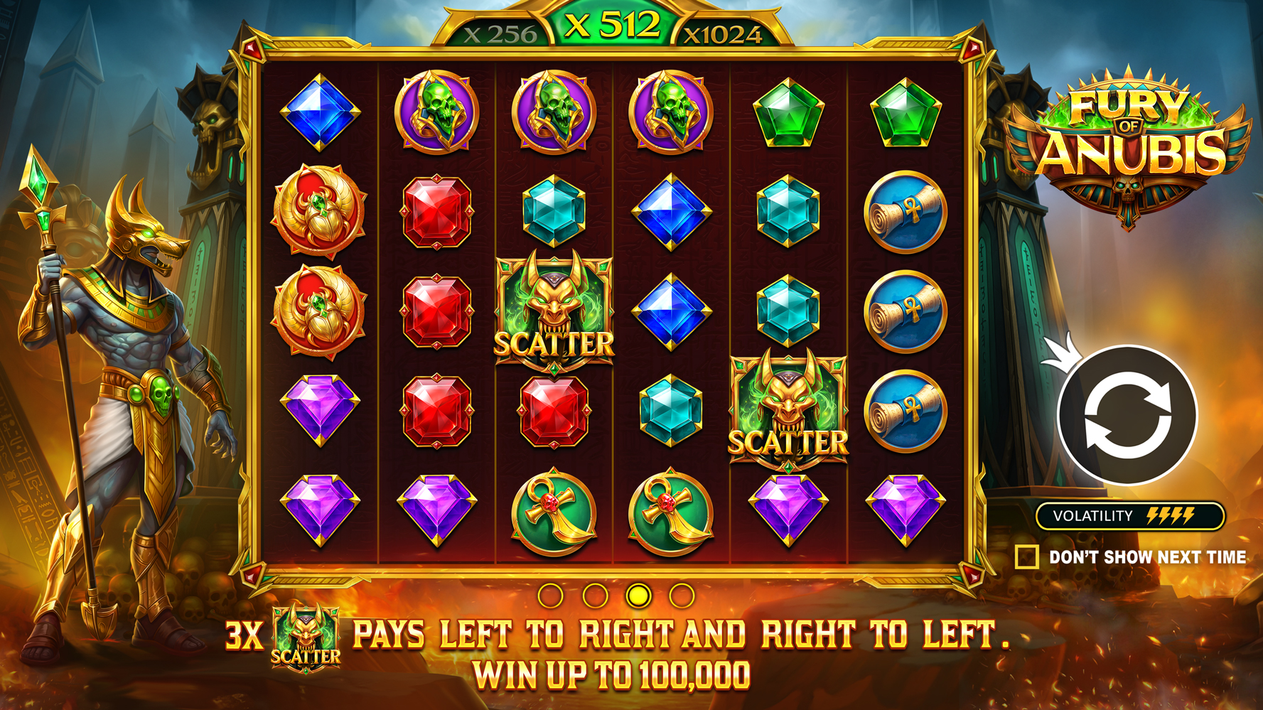 Fury of Anubis - Start screen 1